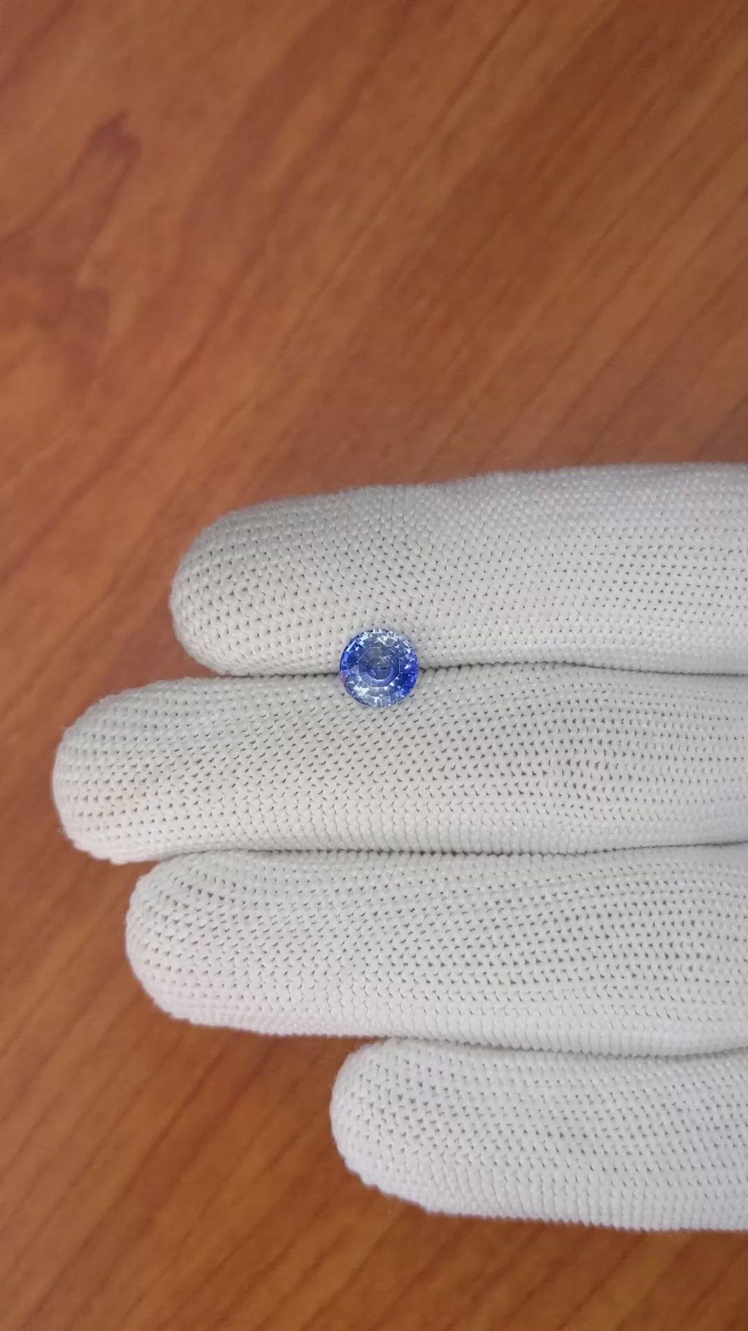 1.64 Ct. Blue Sapphire from Ceylon (Sri Lanka) Size Video