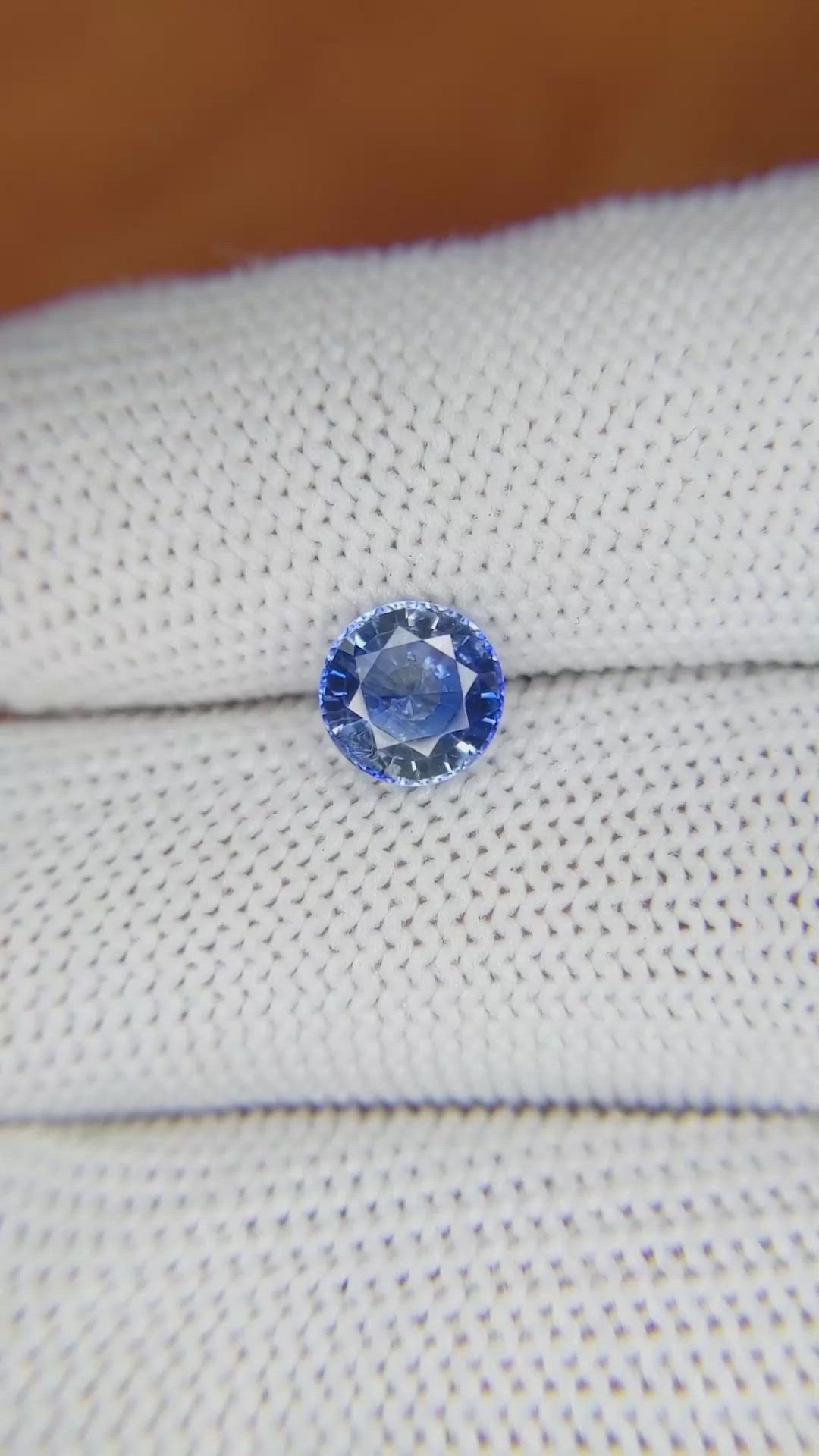 1.64 Ct. Blue Sapphire from Ceylon (Sri Lanka) Size Video