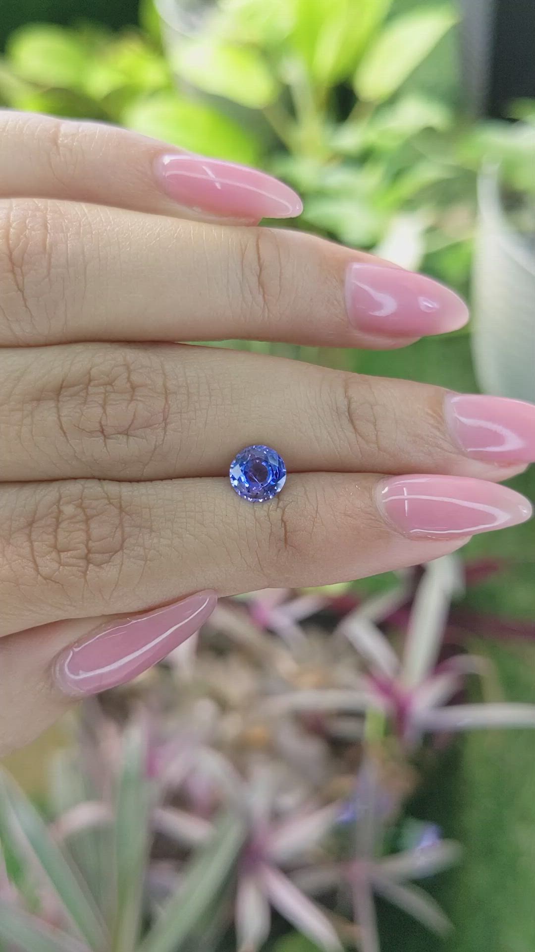 1.02 Ct. Blue Sapphire from Ceylon (Sri Lanka) Size Video
