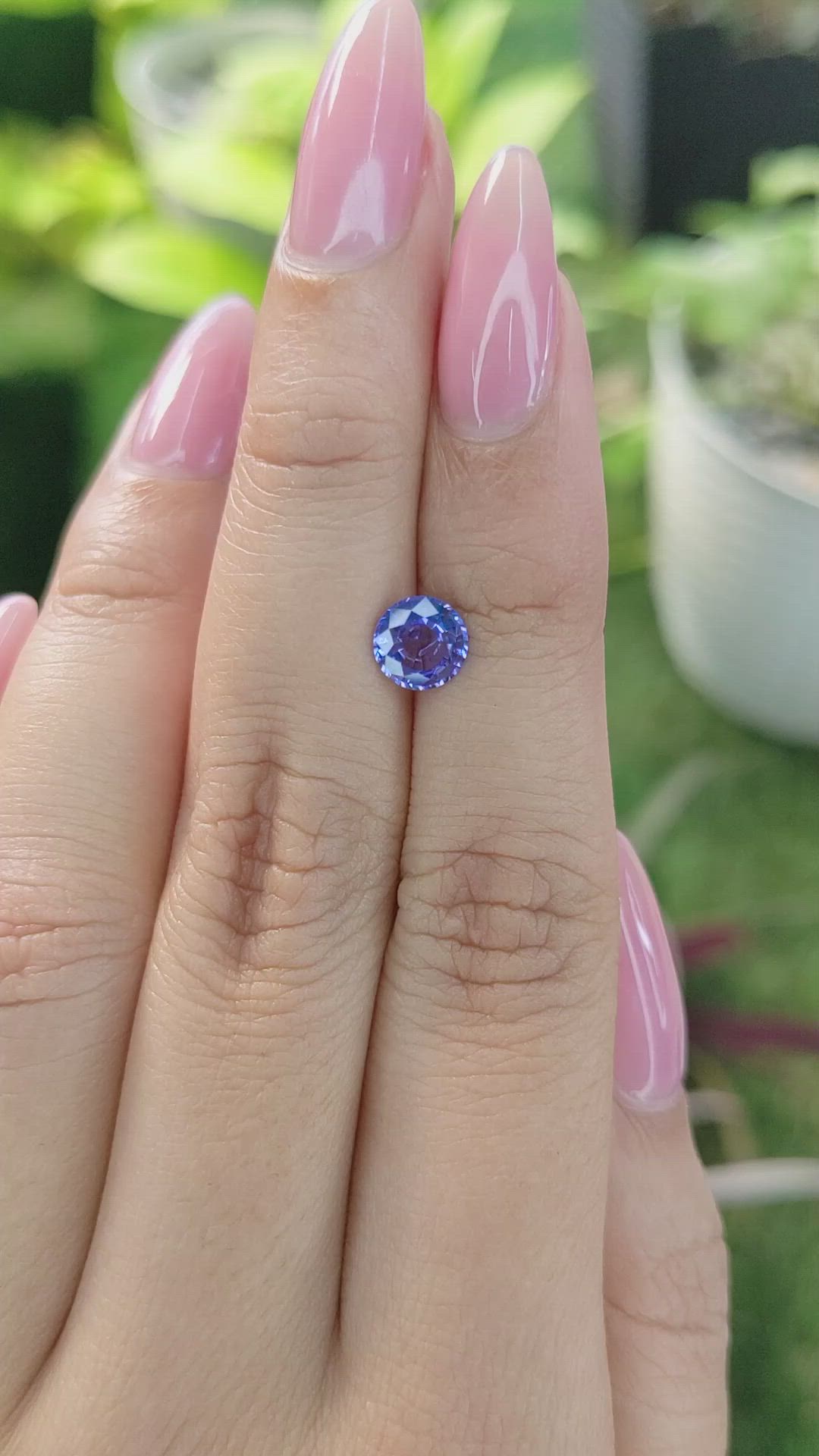 1.02 Ct. Blue Sapphire from Ceylon (Sri Lanka) Size Video