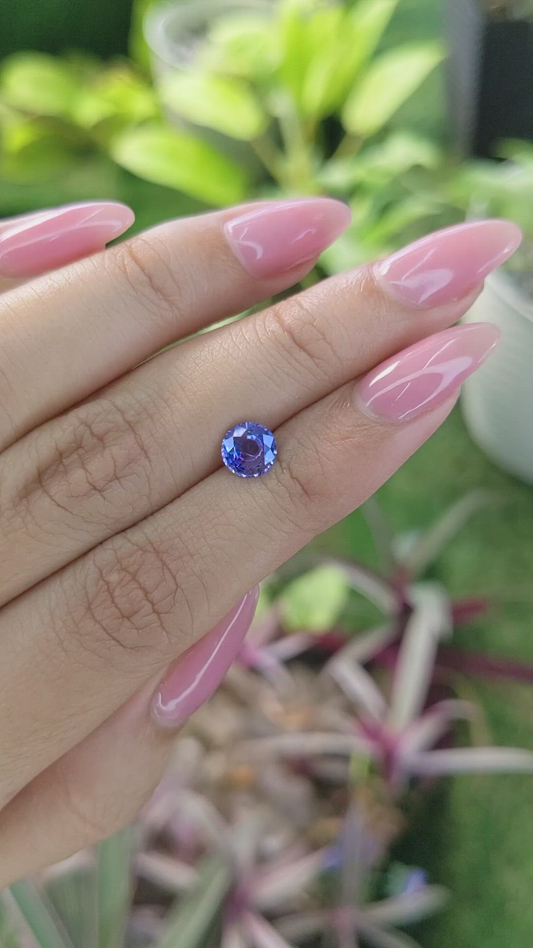 1.02 Ct. Blue Sapphire from Ceylon (Sri Lanka) Size Video