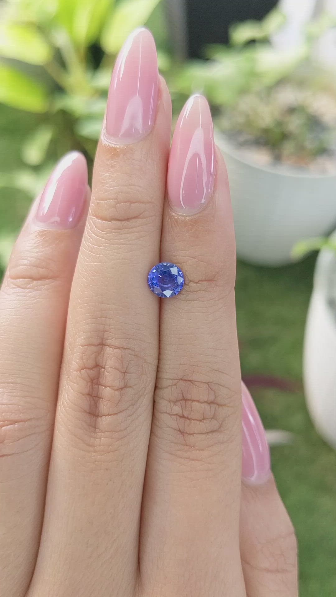0.94 Ct. Blue Sapphire from Ceylon (Sri Lanka) Size Video