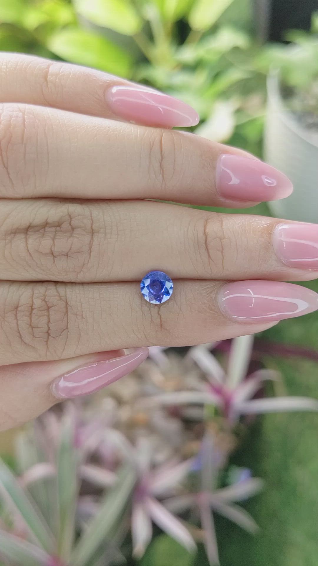0.94 Ct. Blue Sapphire from Ceylon (Sri Lanka) Size Video