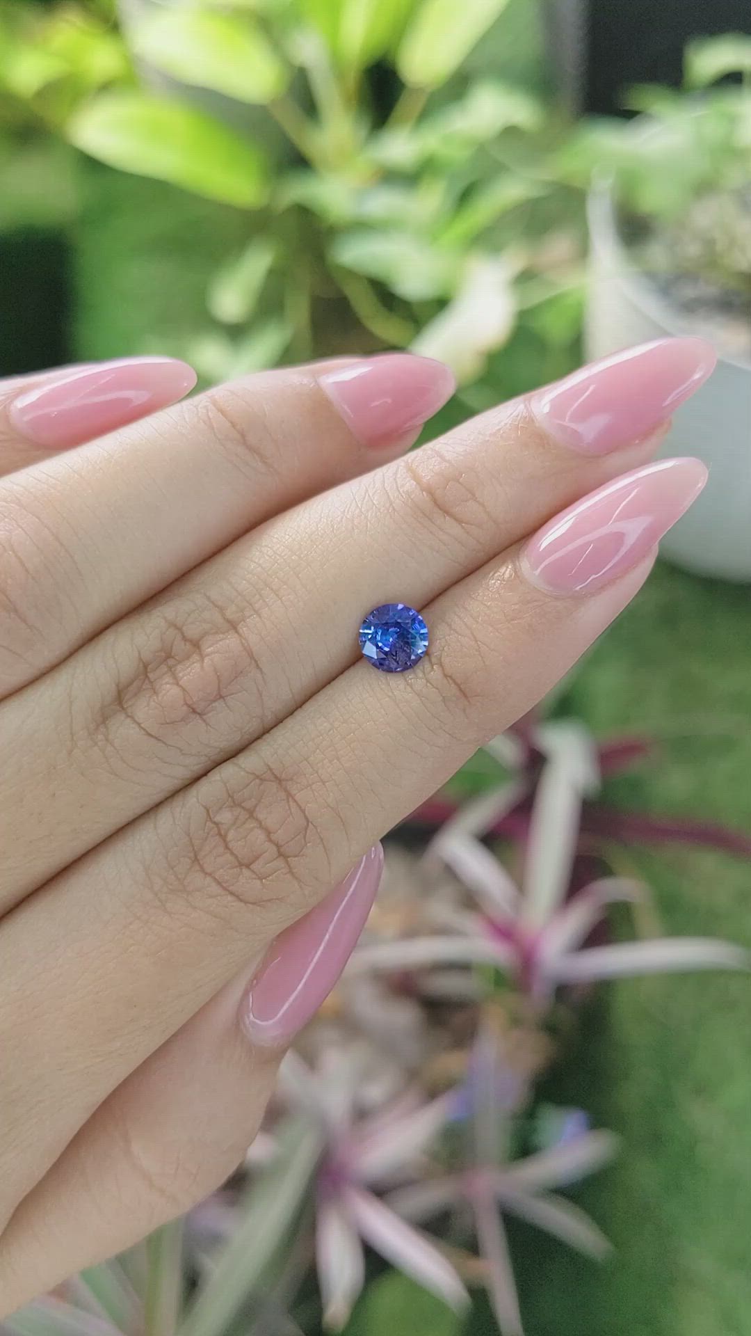 0.88 Ct. Blue Sapphire from Ceylon (Sri Lanka) Size Video