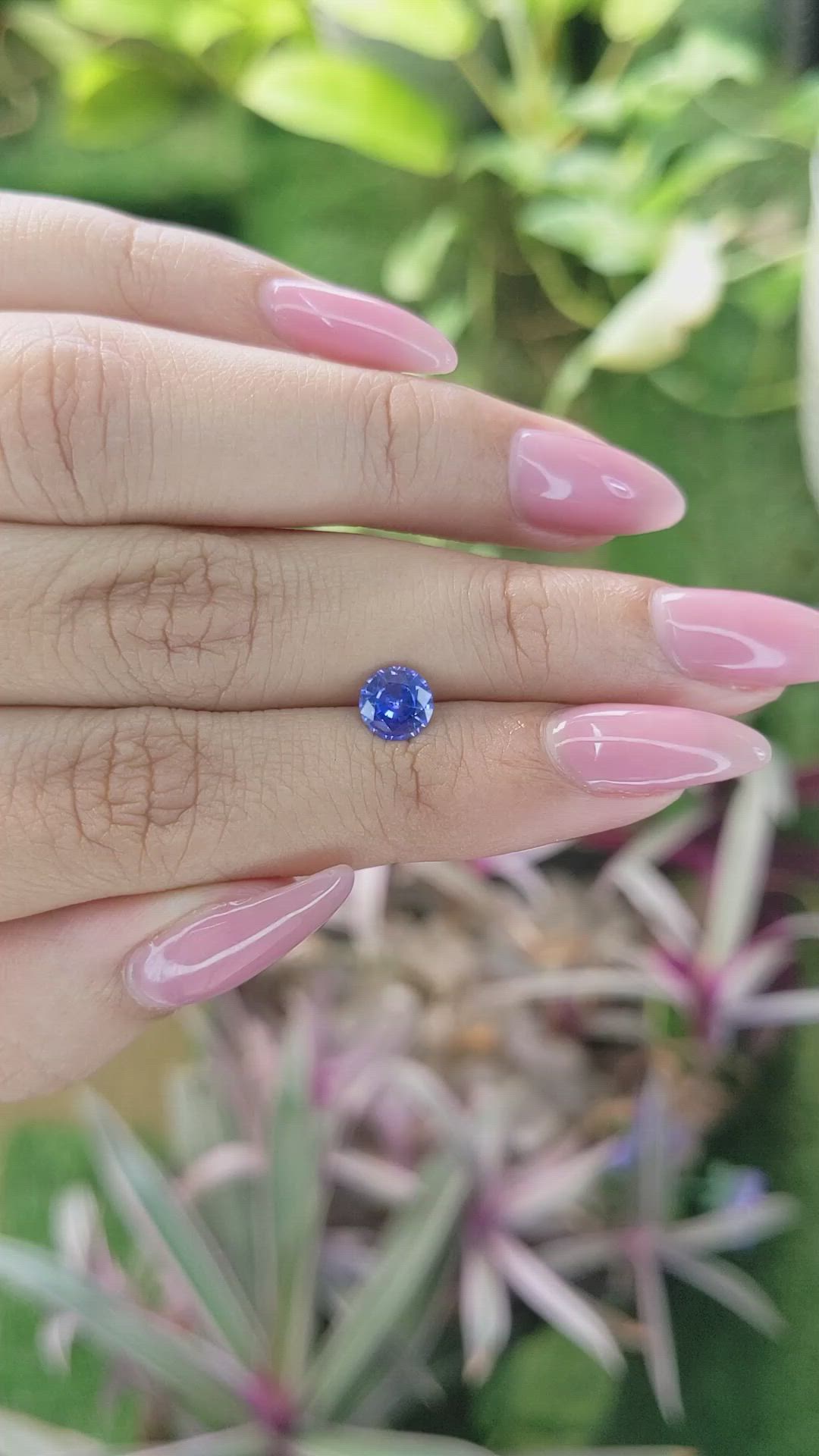 0.88 Ct. Blue Sapphire from Ceylon (Sri Lanka) Size Video