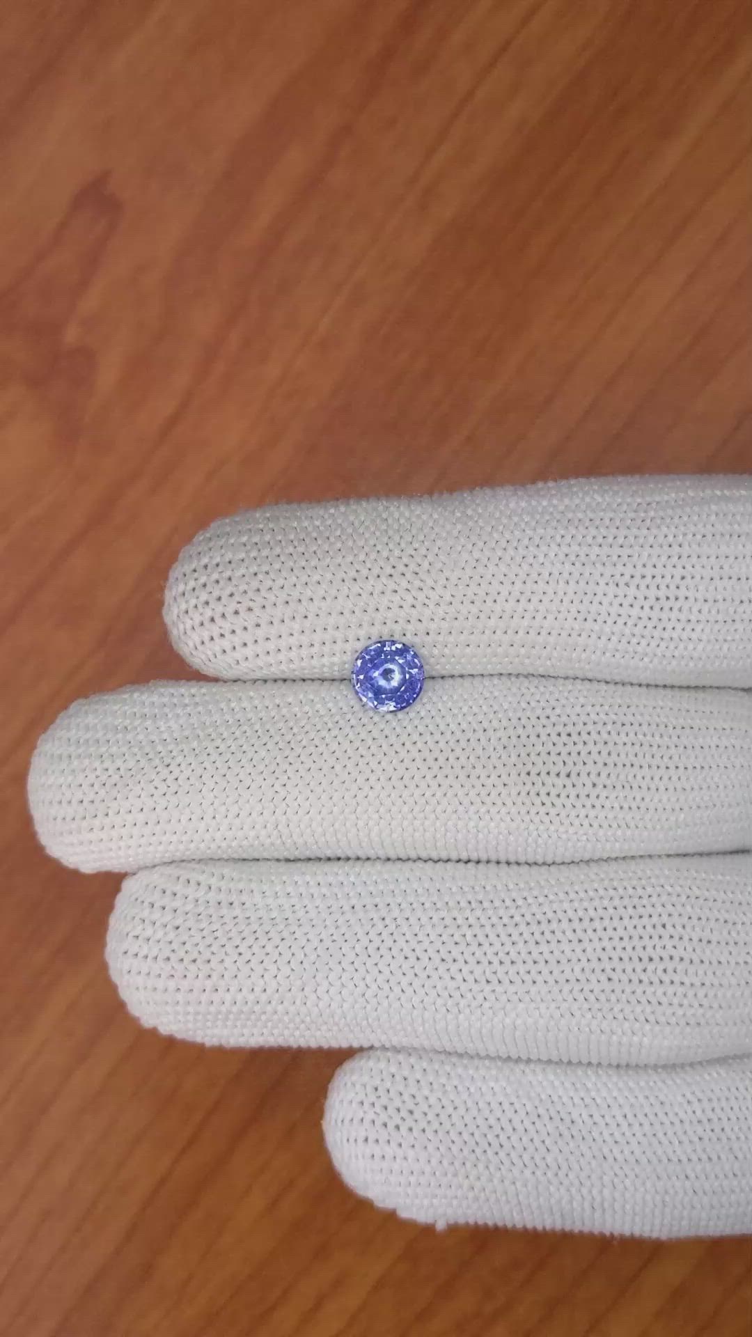 1.14 Ct. Blue Sapphire from Ceylon (Sri Lanka) Size Video