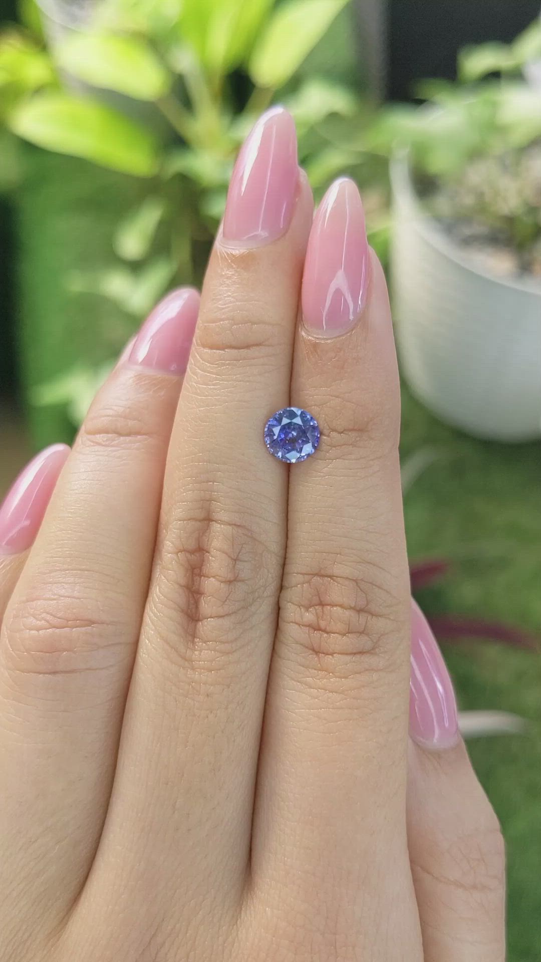 1.14 Ct. Blue Sapphire from Ceylon (Sri Lanka) Size Video
