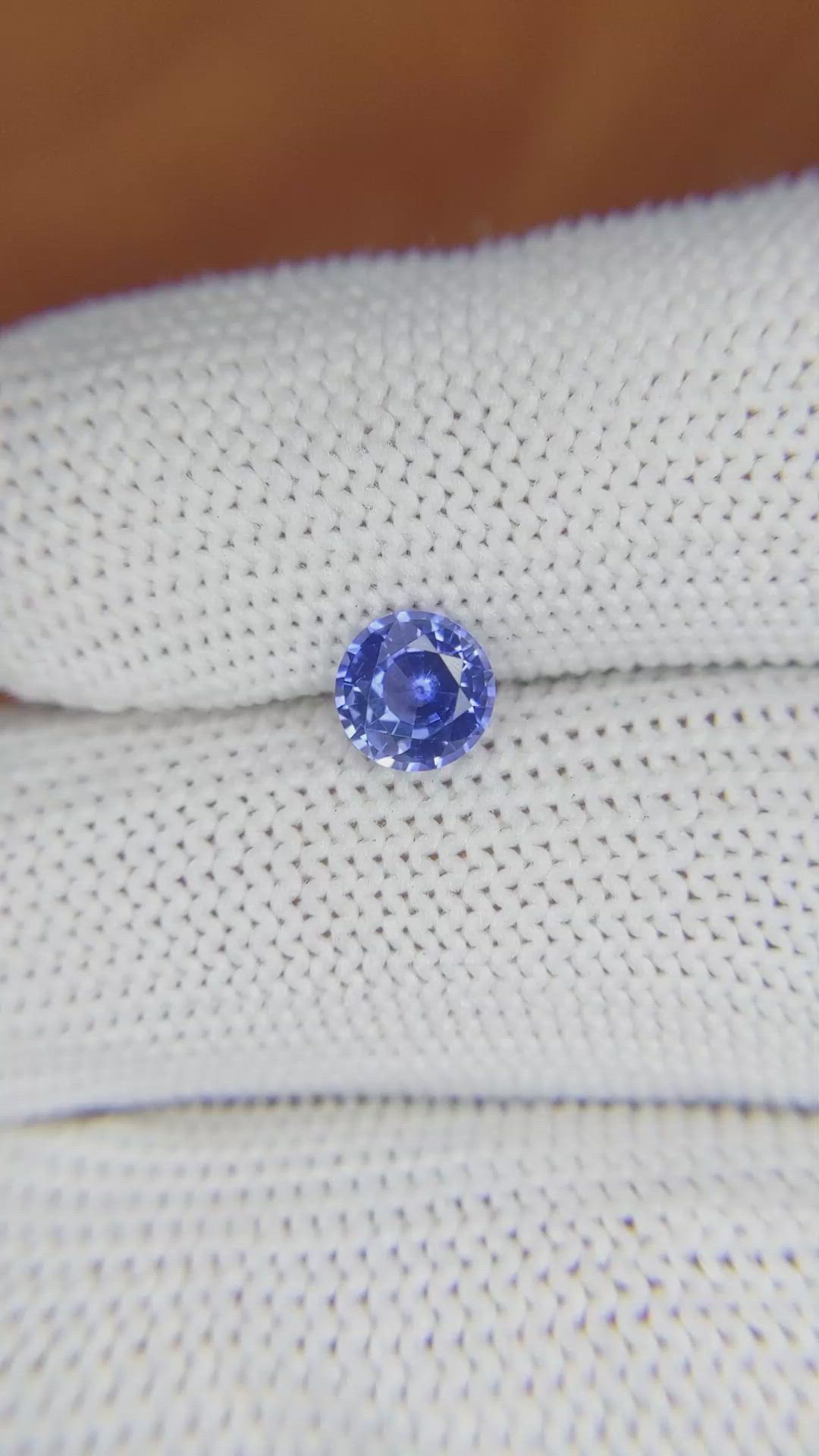 1.04 Ct. Blue Sapphire from Ceylon (Sri Lanka) Size Video