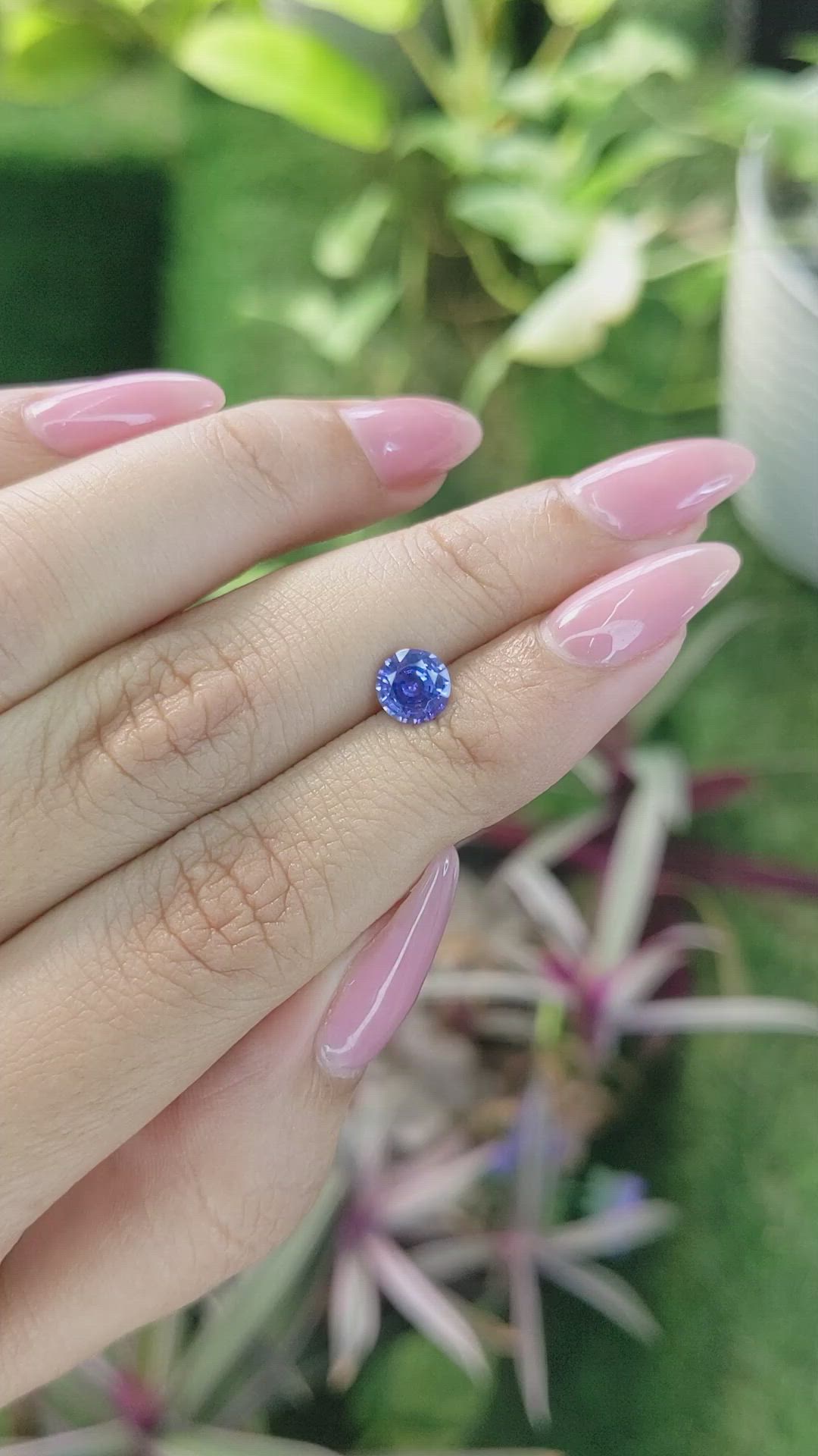 1.04 Ct. Blue Sapphire from Ceylon (Sri Lanka) Size Video