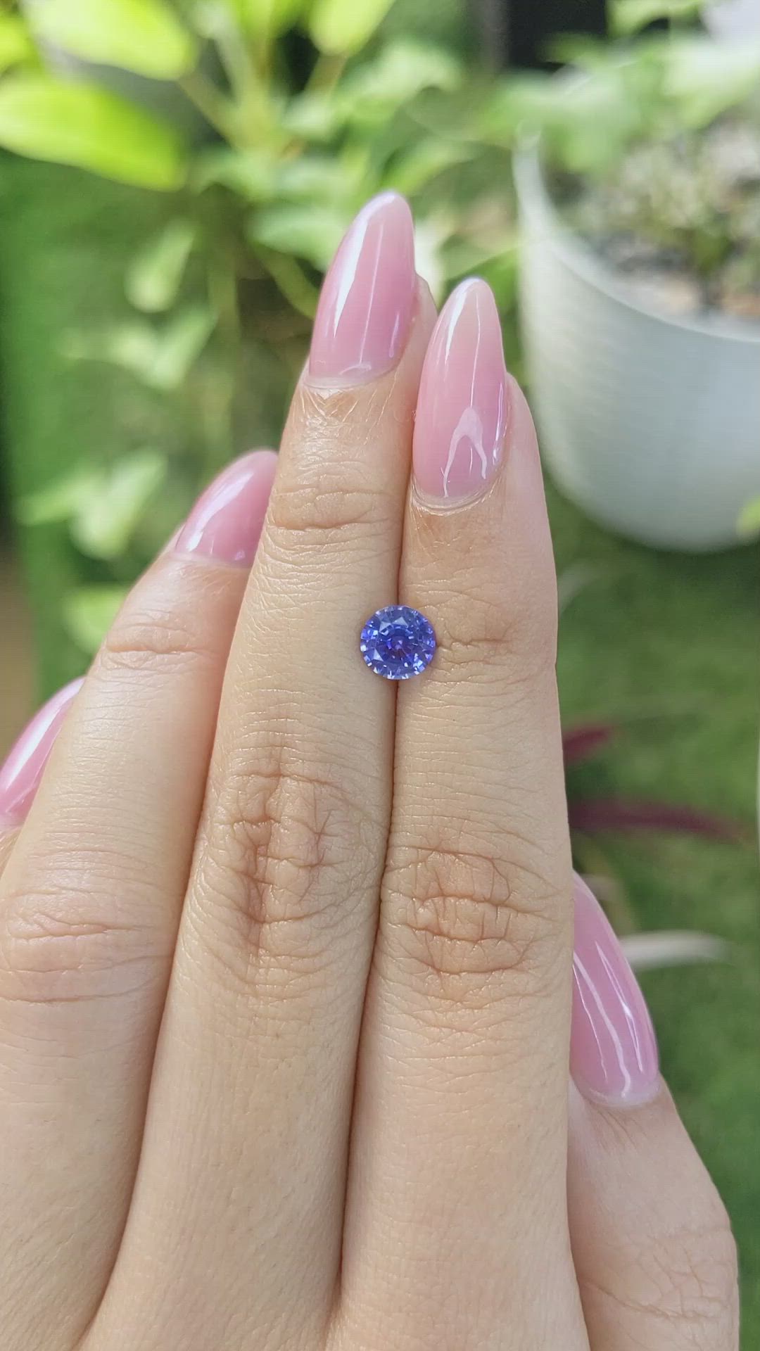 1.04 Ct. Blue Sapphire from Ceylon (Sri Lanka) Size Video