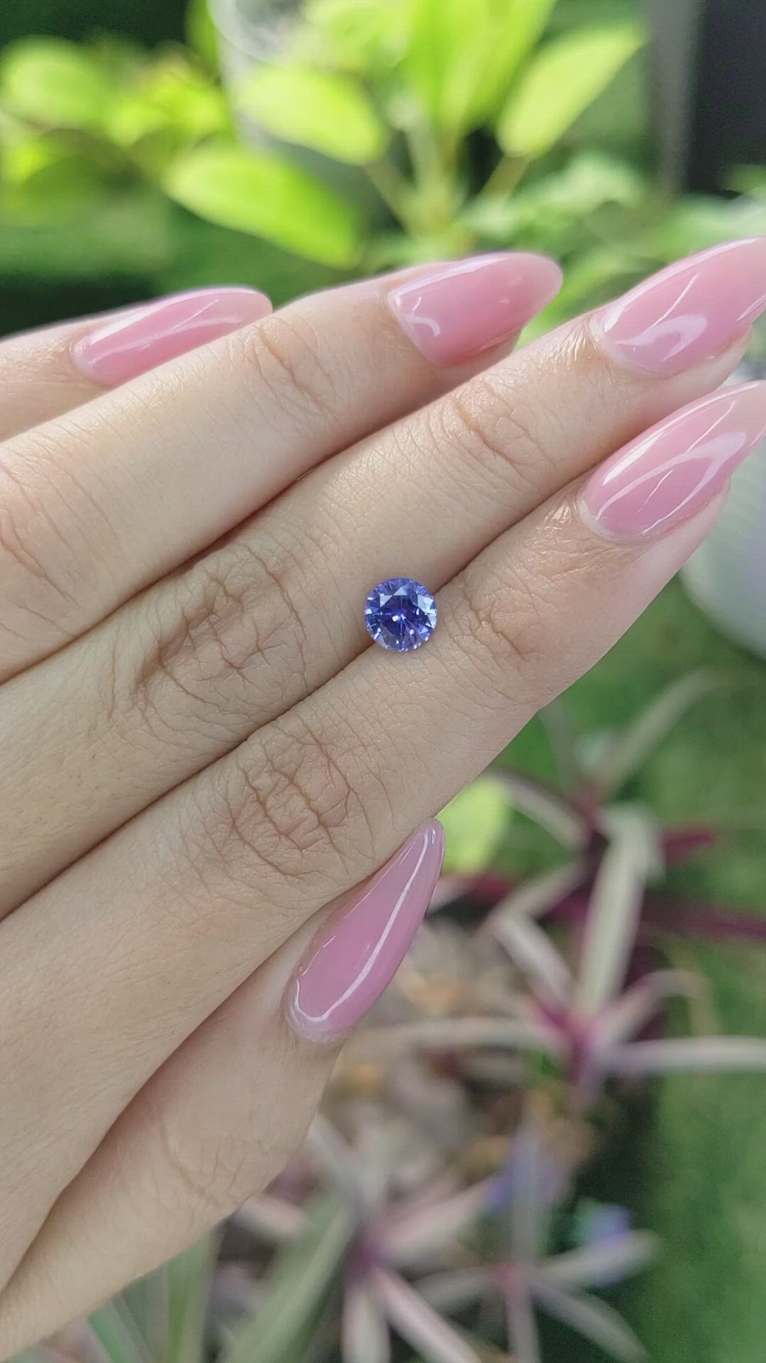 0.97 Ct. Blue Sapphire from Ceylon (Sri Lanka) Size Video
