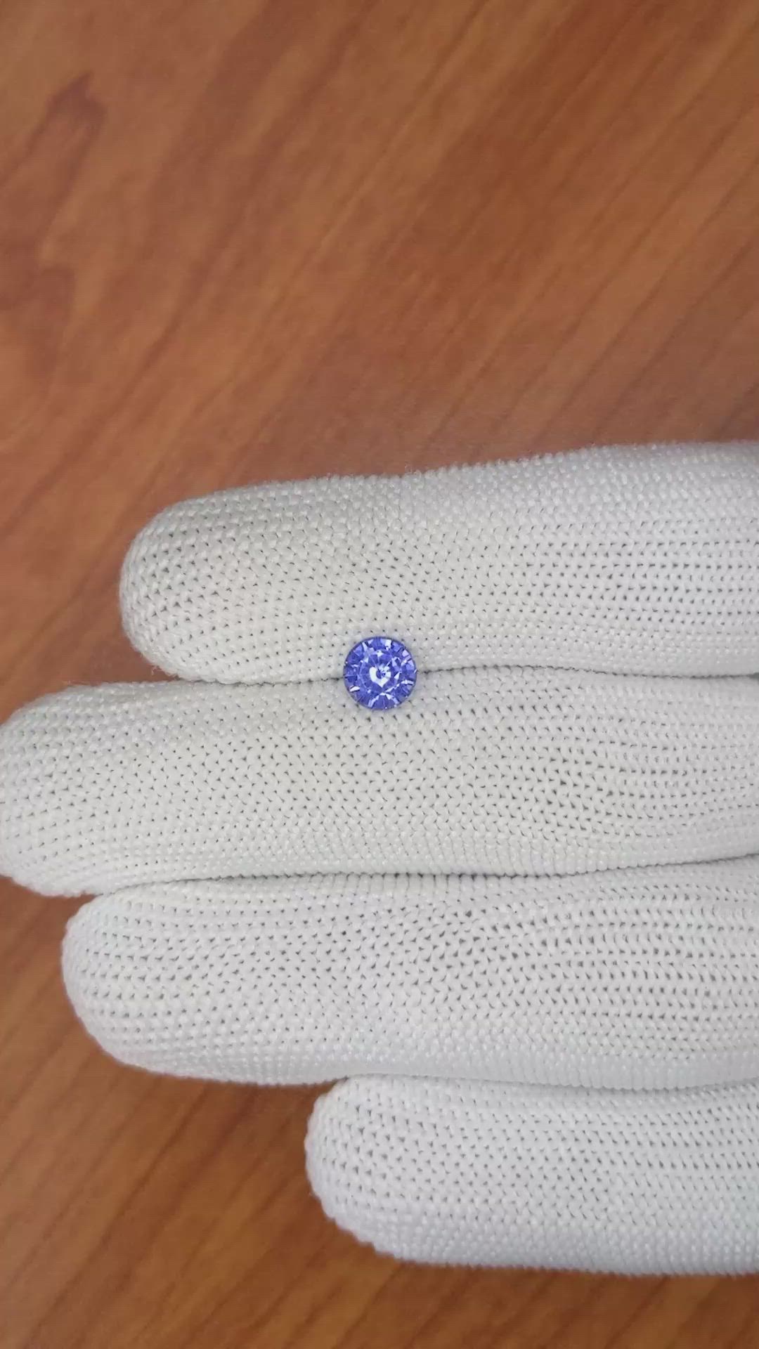 0.97 Ct. Blue Sapphire from Ceylon (Sri Lanka) Size Video