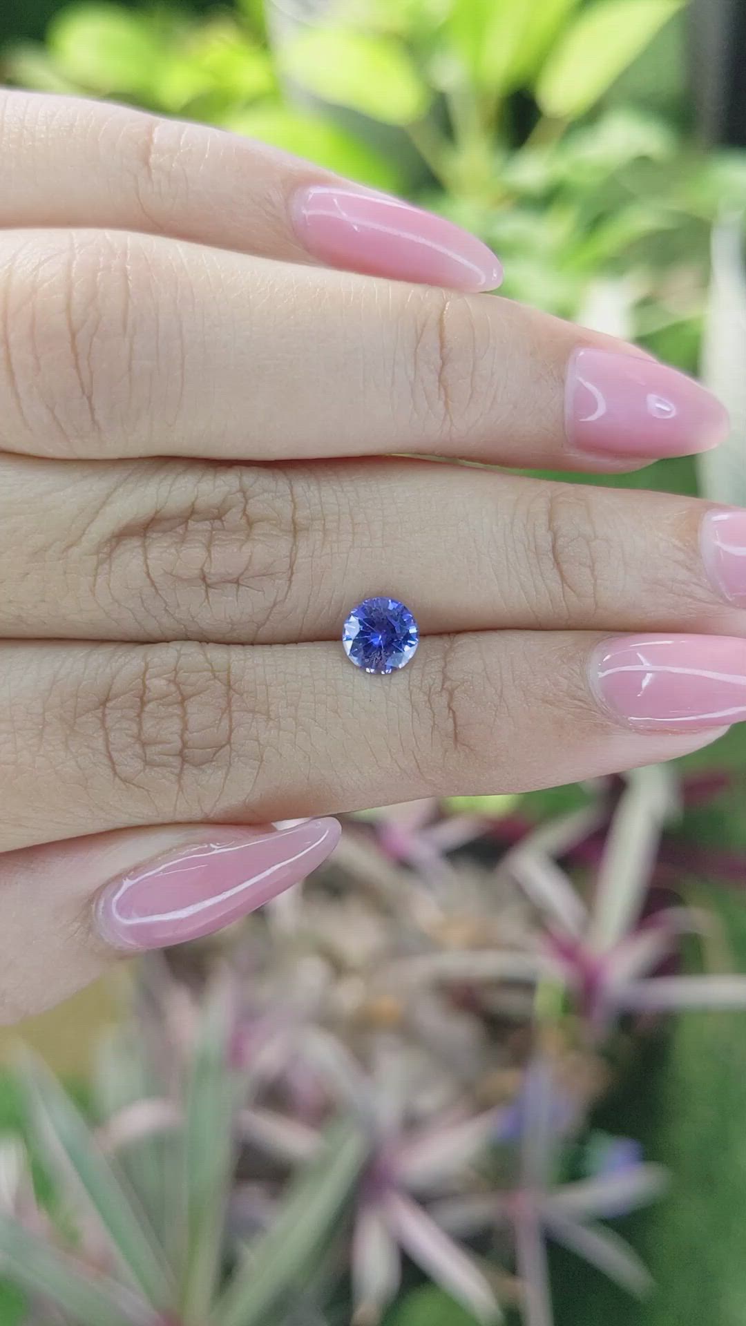 0.97 Ct. Blue Sapphire from Ceylon (Sri Lanka) Size Video