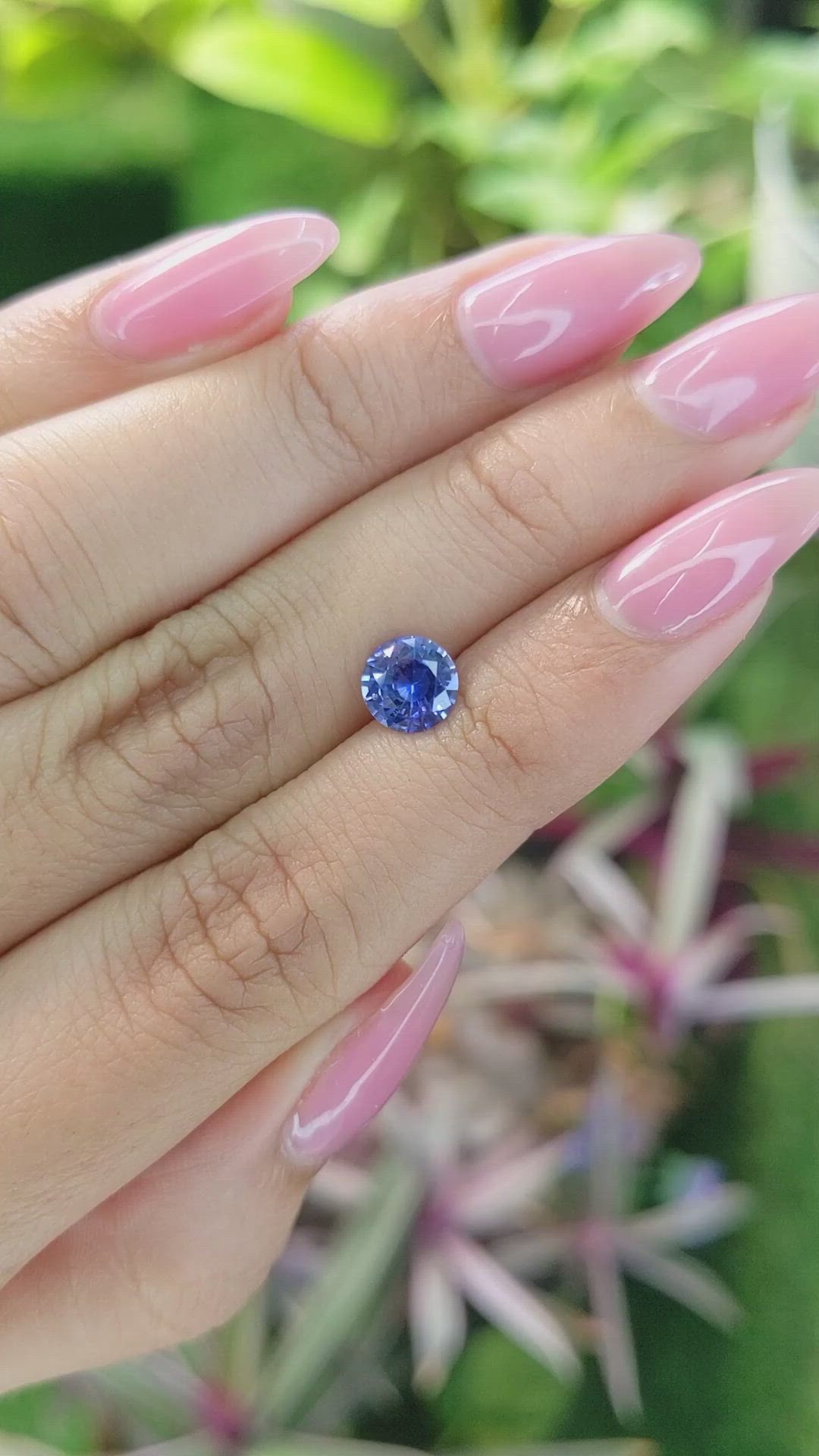 1.24 Ct. Blue Sapphire from Ceylon (Sri Lanka) Size Video