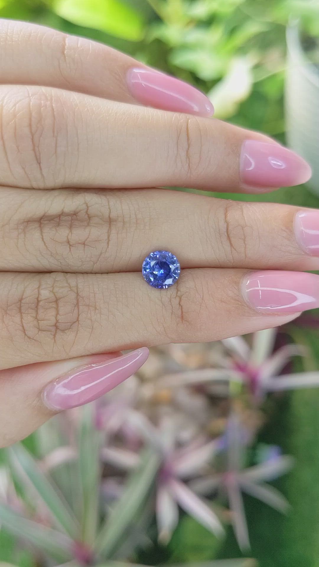 1.24 Ct. Blue Sapphire from Ceylon (Sri Lanka) Size Video
