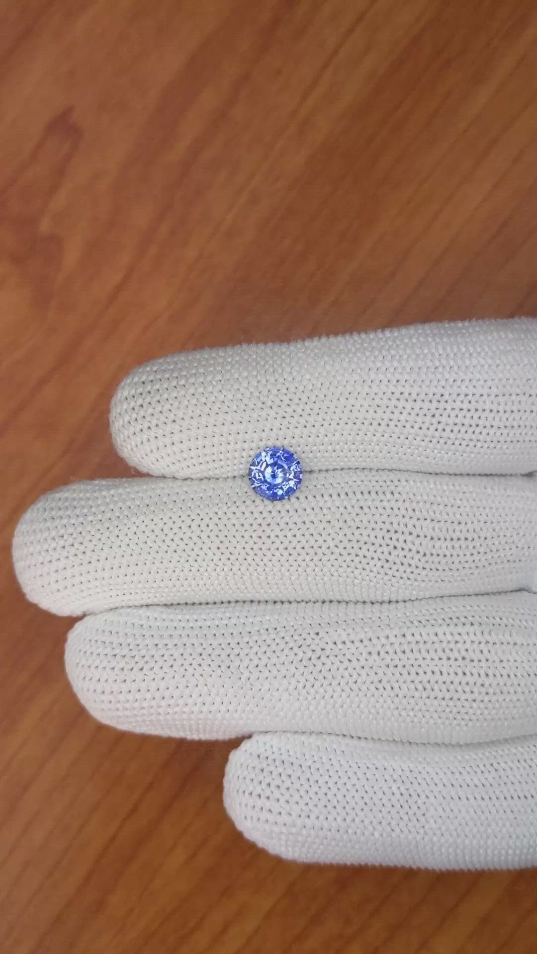 1.24 Ct. Blue Sapphire from Ceylon (Sri Lanka) Size Video