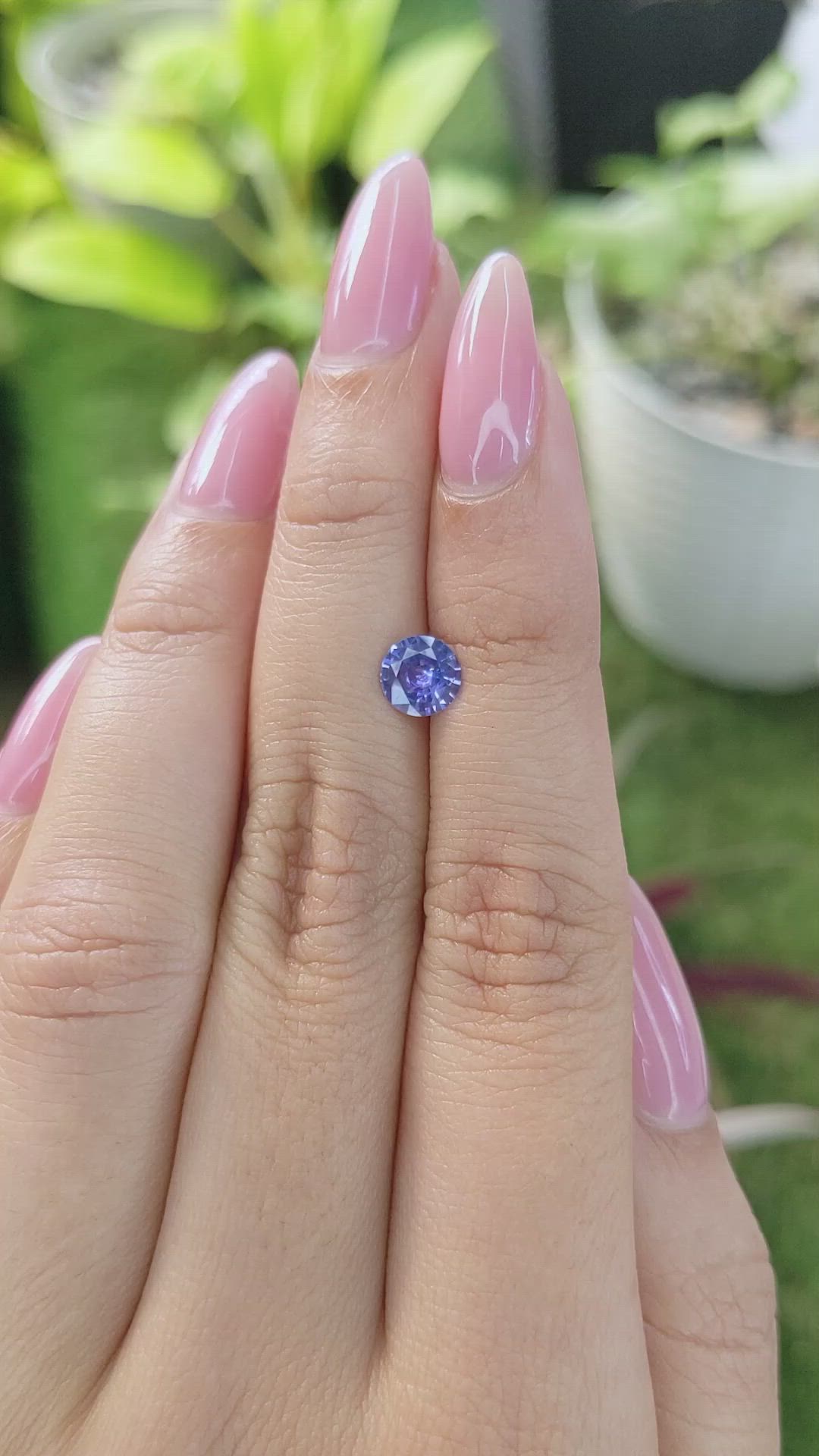 0.82 Ct. Blue Sapphire from Ceylon (Sri Lanka) Size Video