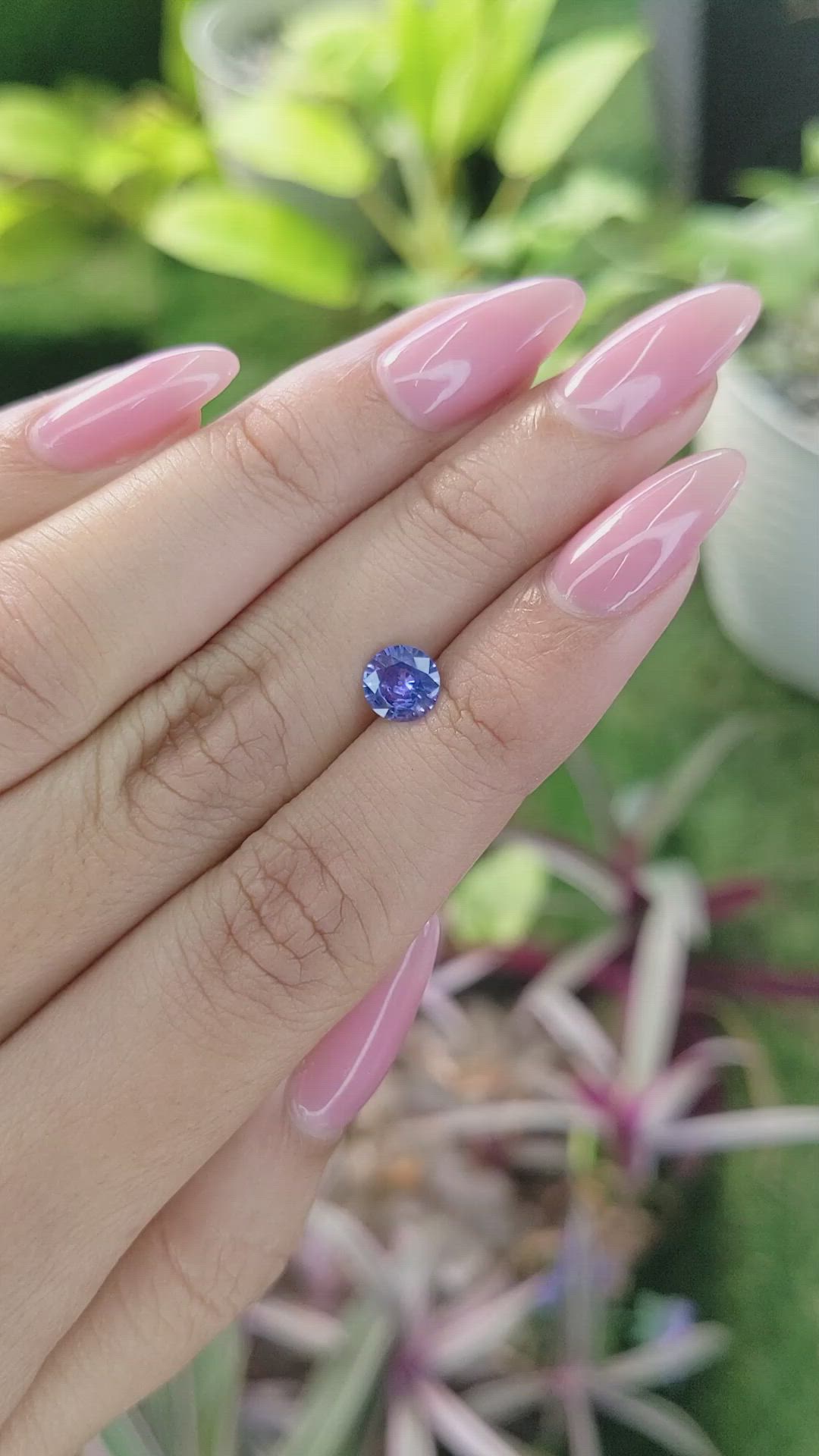 0.82 Ct. Blue Sapphire from Ceylon (Sri Lanka) Size Video