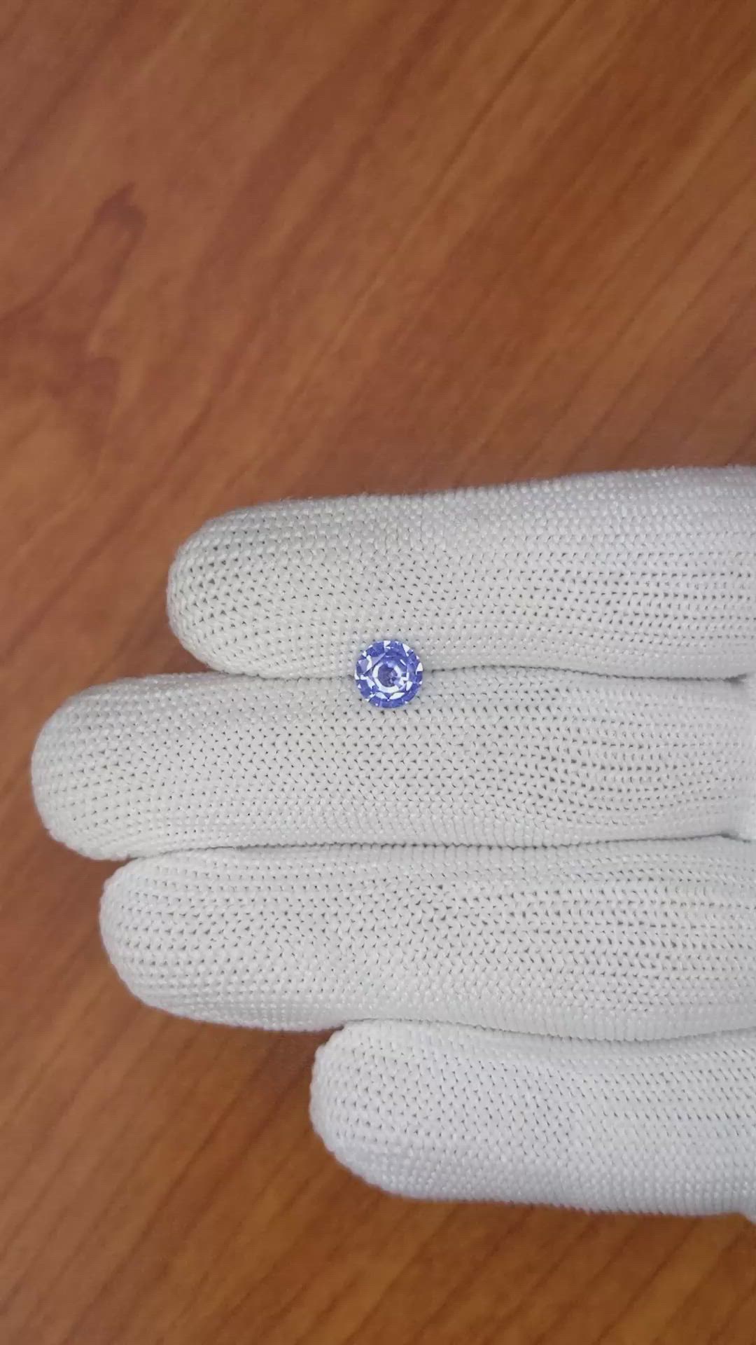 0.82 Ct. Blue Sapphire from Ceylon (Sri Lanka) Size Video