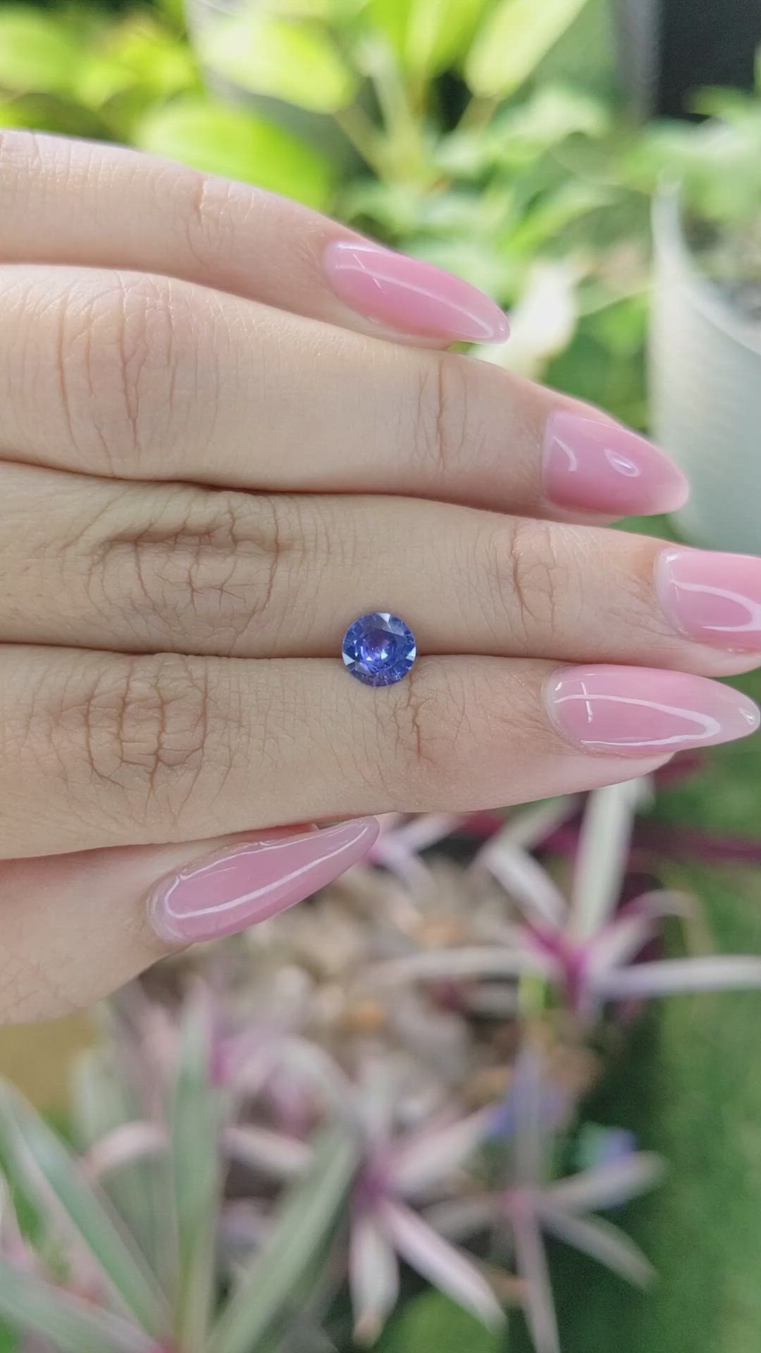 0.82 Ct. Blue Sapphire from Ceylon (Sri Lanka) Size Video