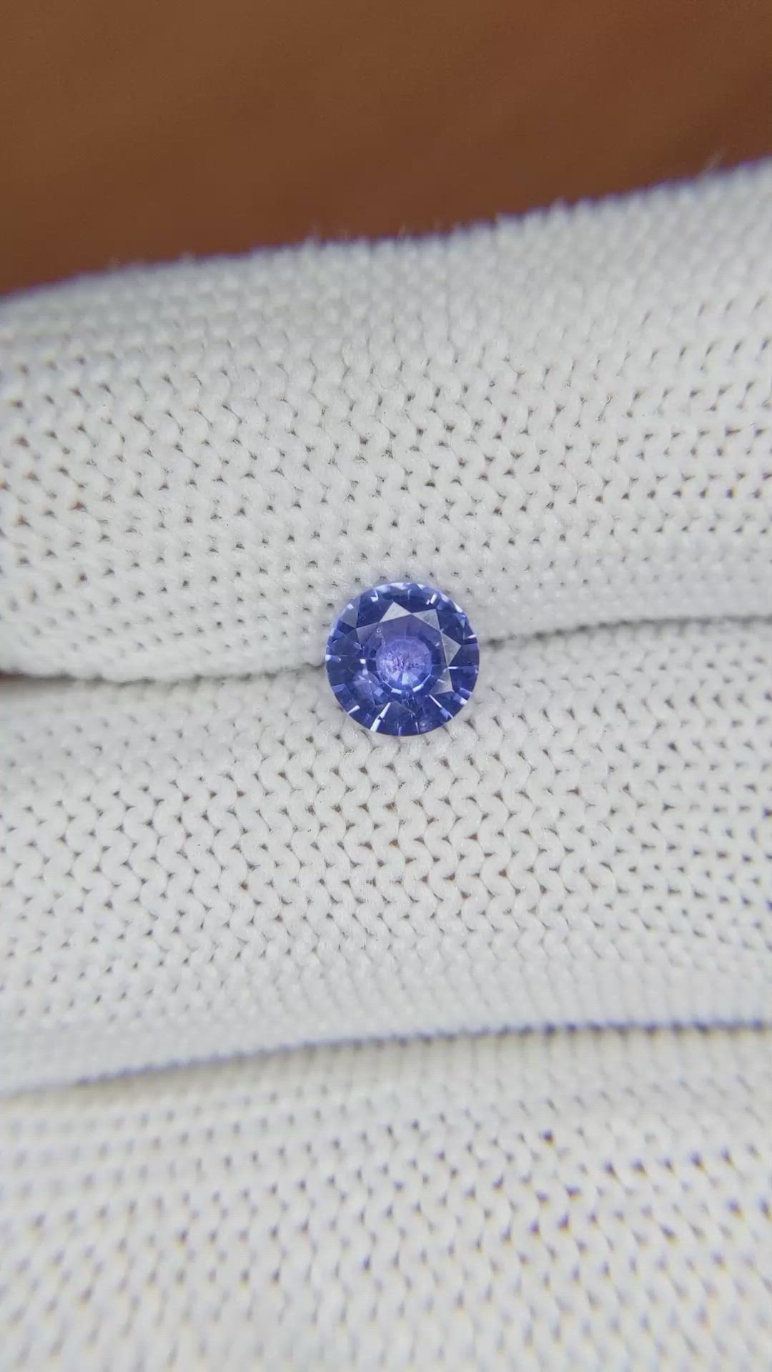 0.82 Ct. Blue Sapphire from Ceylon (Sri Lanka) Size Video