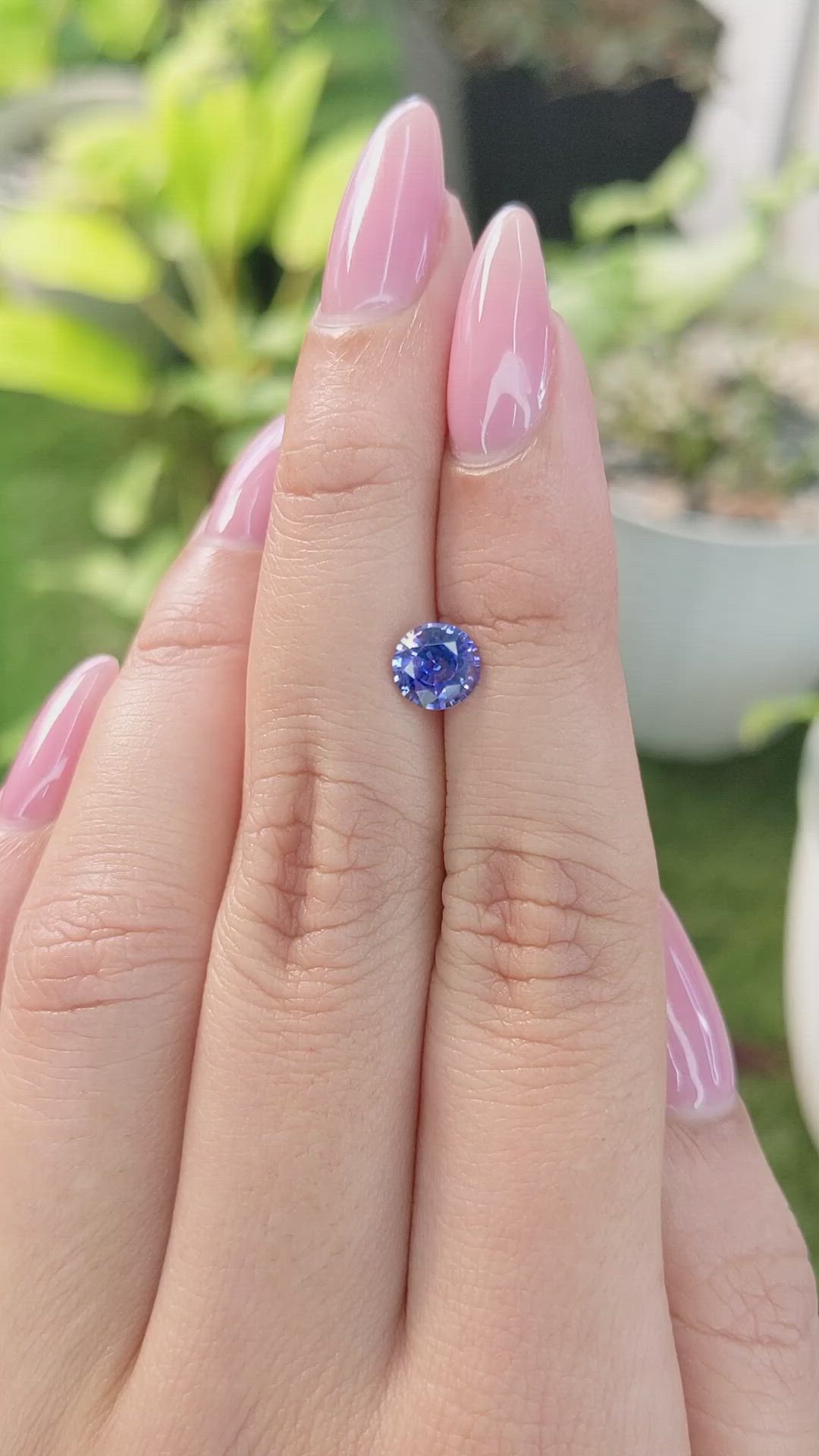 1.15 Ct. Blue Sapphire from Ceylon (Sri Lanka) Size Video