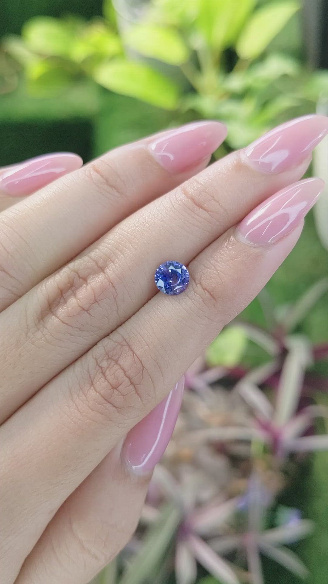 1.15 Ct. Blue Sapphire from Ceylon (Sri Lanka) Size Video