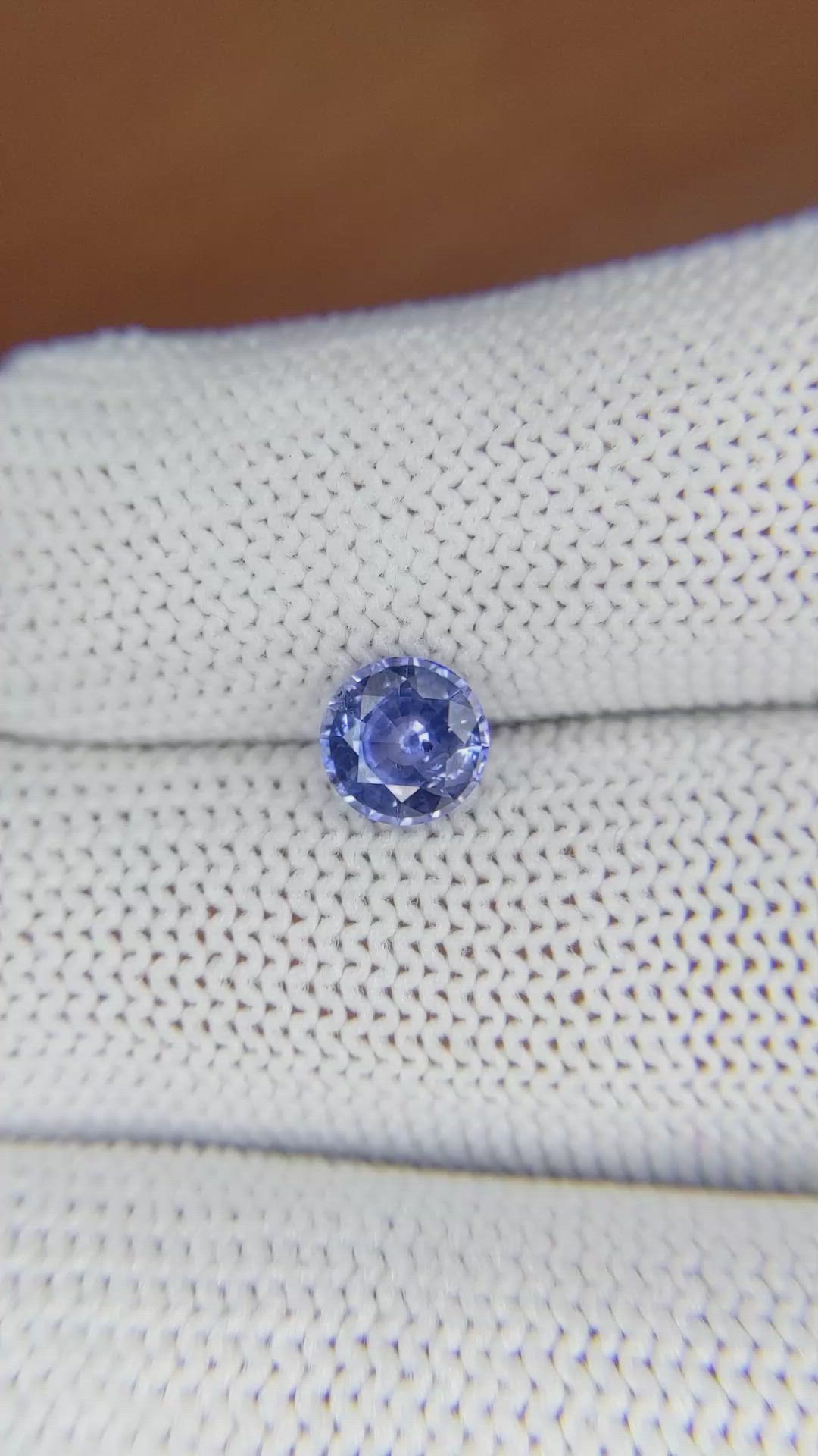 1.08 Ct. Blue Sapphire from Ceylon (Sri Lanka) Size Video