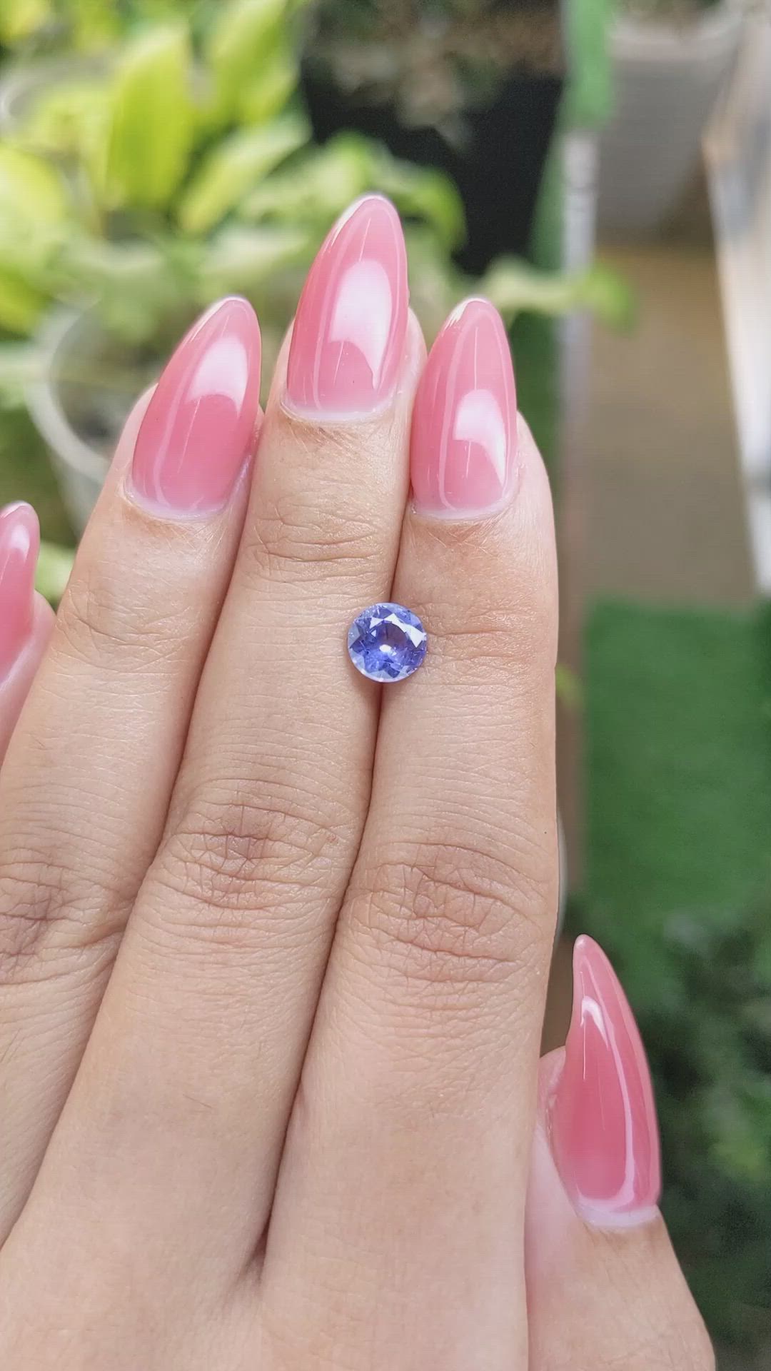 1.08 Ct. Blue Sapphire from Ceylon (Sri Lanka) Size Video