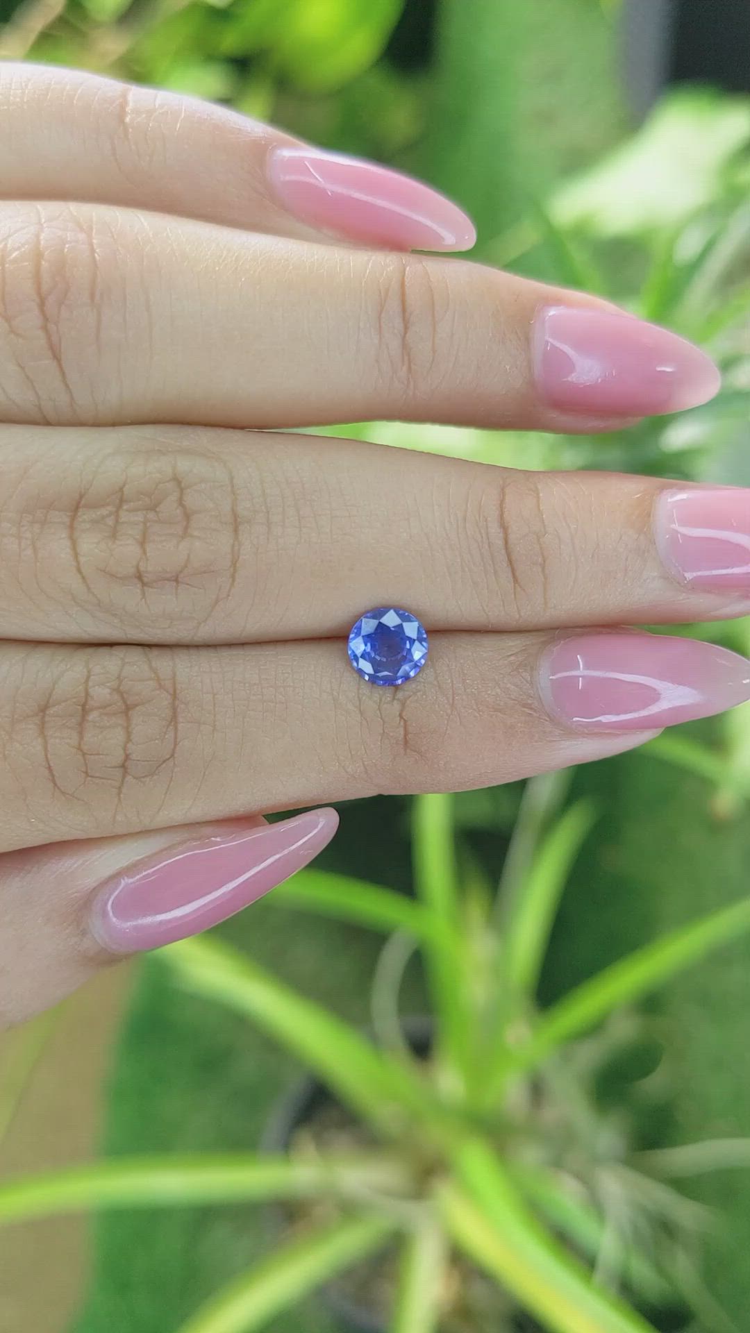 0.96 Ct. Blue Sapphire from Ceylon (Sri Lanka) Size Video