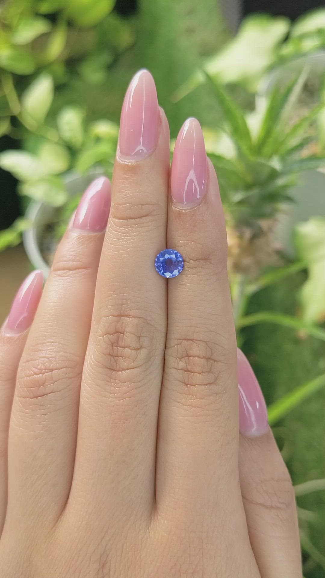 0.96 Ct. Blue Sapphire from Ceylon (Sri Lanka) Size Video