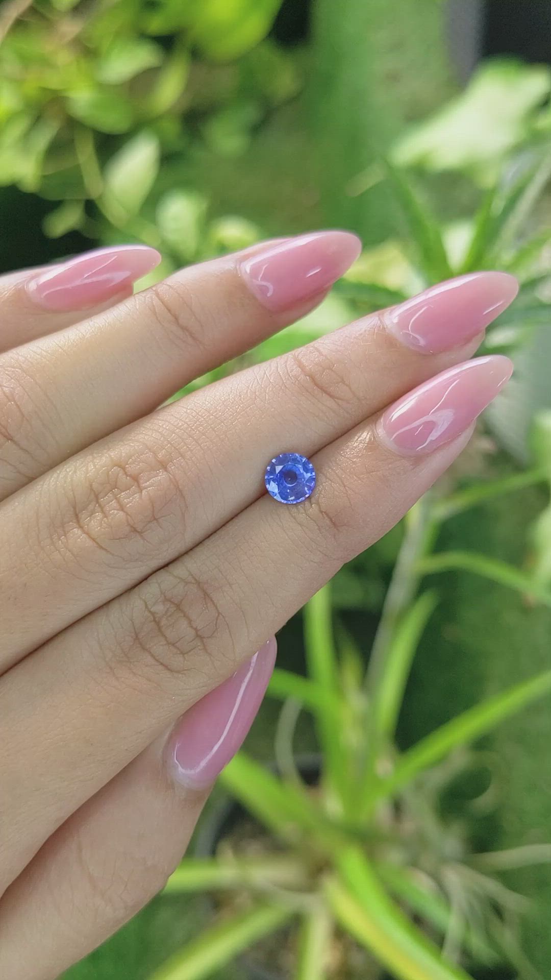 0.96 Ct. Blue Sapphire from Ceylon (Sri Lanka) Size Video