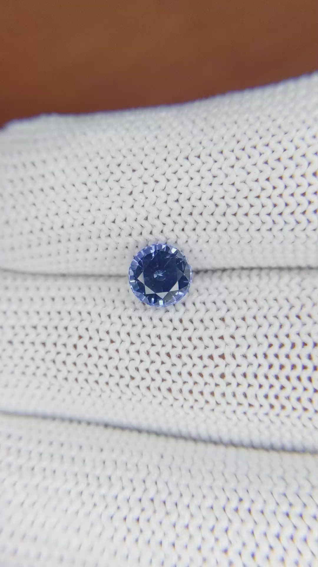 1.12 Ct. Blue Sapphire from Ceylon (Sri Lanka) Size Video