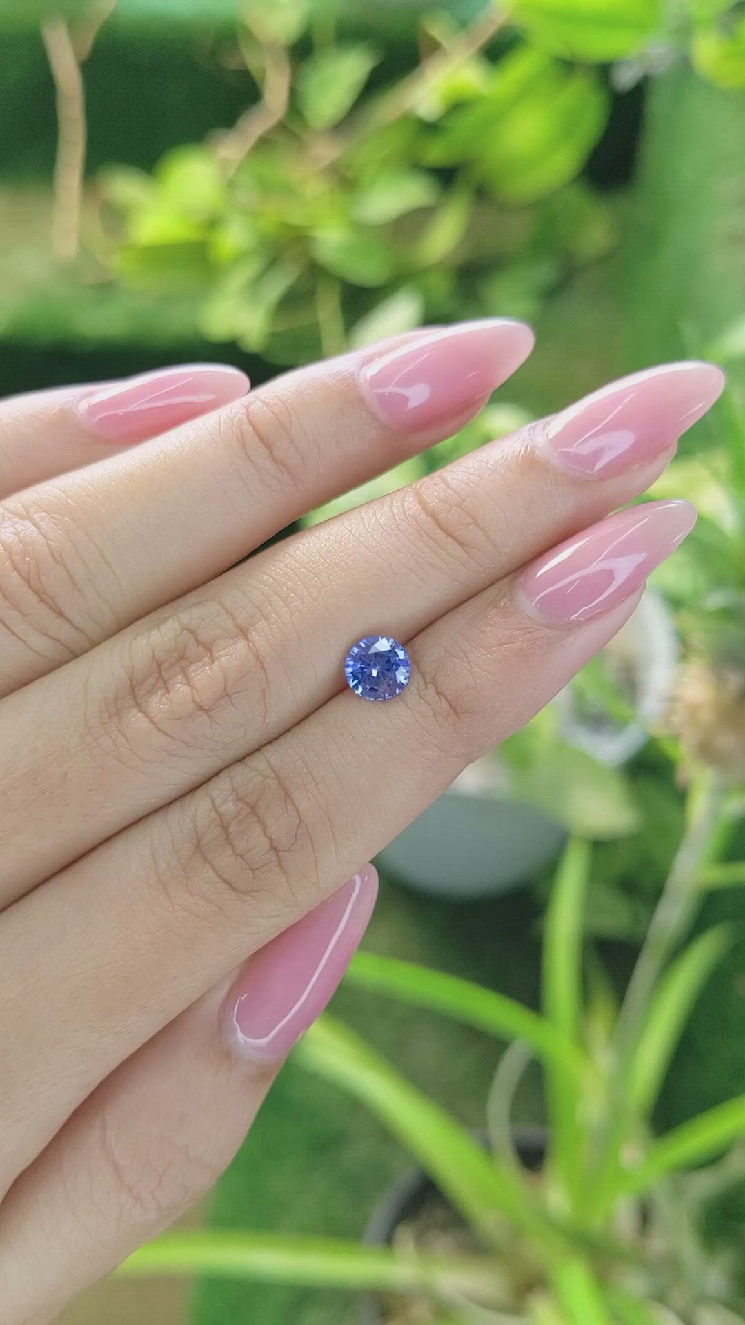 1.12 Ct. Blue Sapphire from Ceylon (Sri Lanka) Size Video