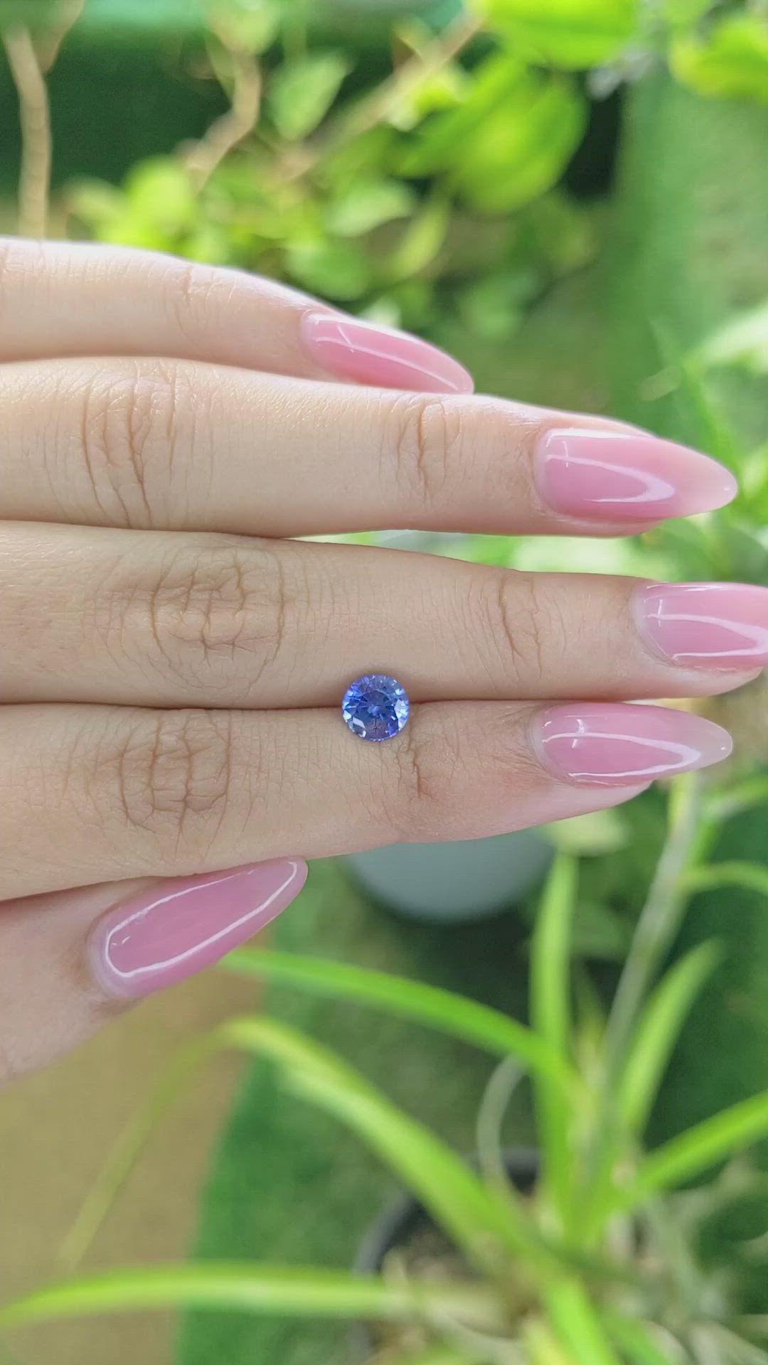 1.12 Ct. Blue Sapphire from Ceylon (Sri Lanka) Size Video