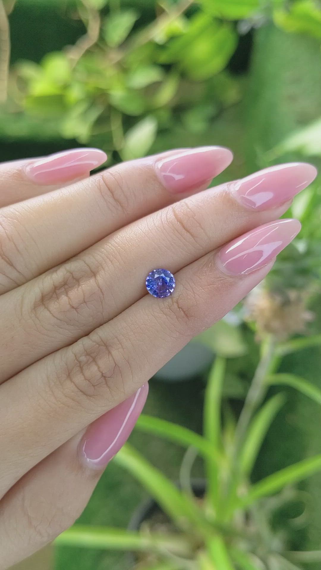 0.83 Ct. Blue Sapphire from Ceylon (Sri Lanka) Size Video