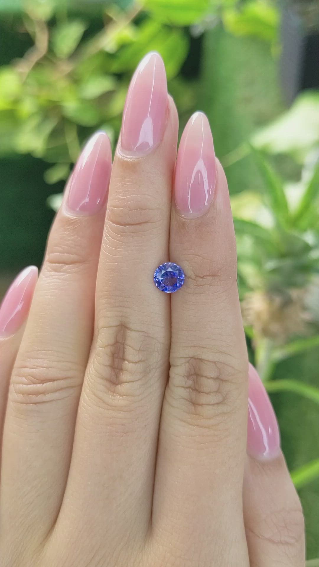 0.83 Ct. Blue Sapphire from Ceylon (Sri Lanka) Size Video