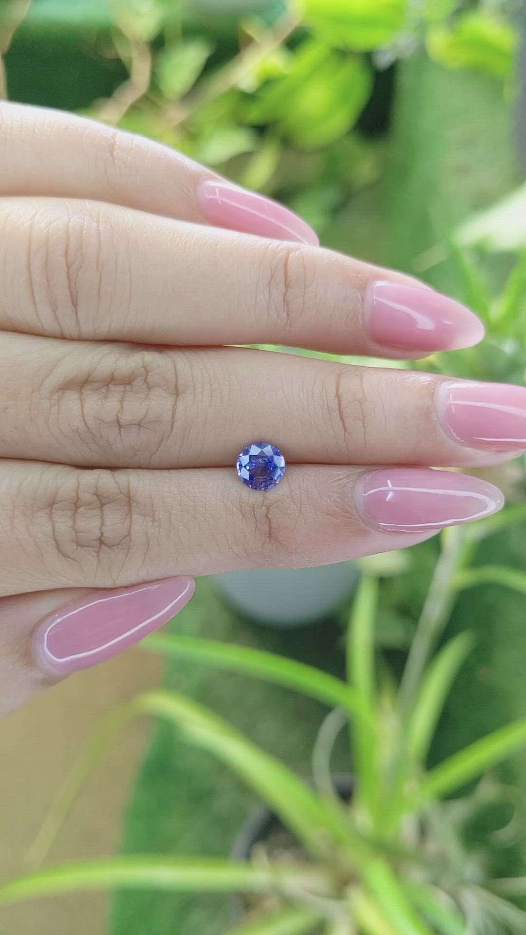 0.83 Ct. Blue Sapphire from Ceylon (Sri Lanka) Size Video