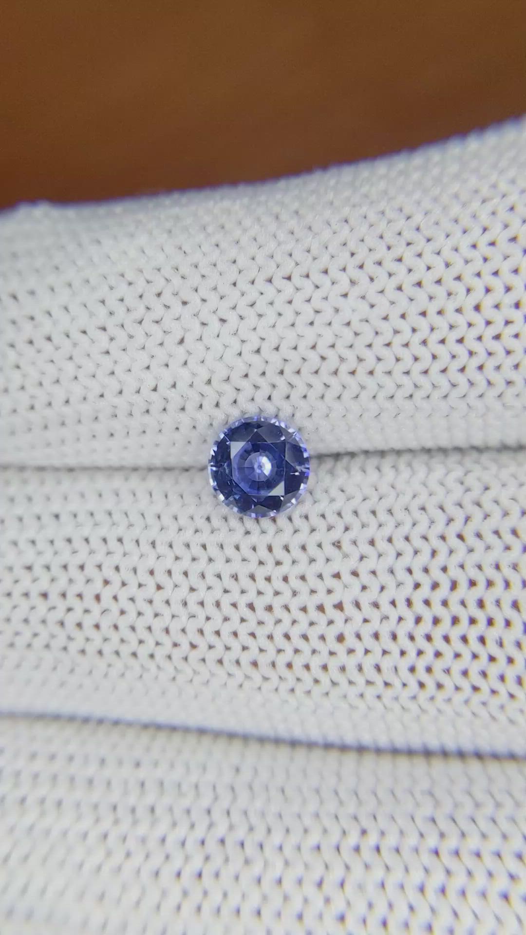 0.83 Ct. Blue Sapphire from Ceylon (Sri Lanka) Size Video