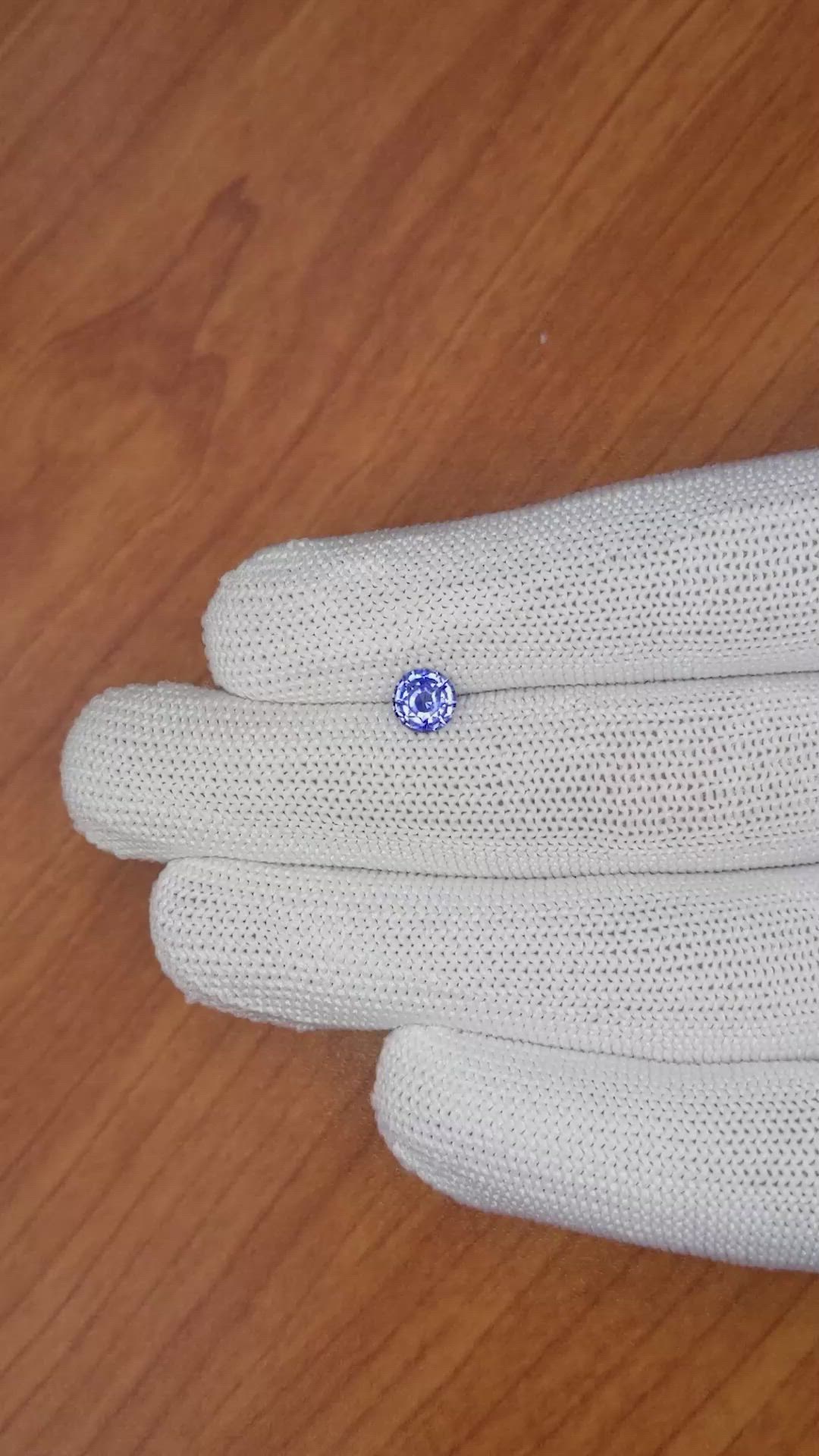 0.83 Ct. Blue Sapphire from Ceylon (Sri Lanka) Size Video