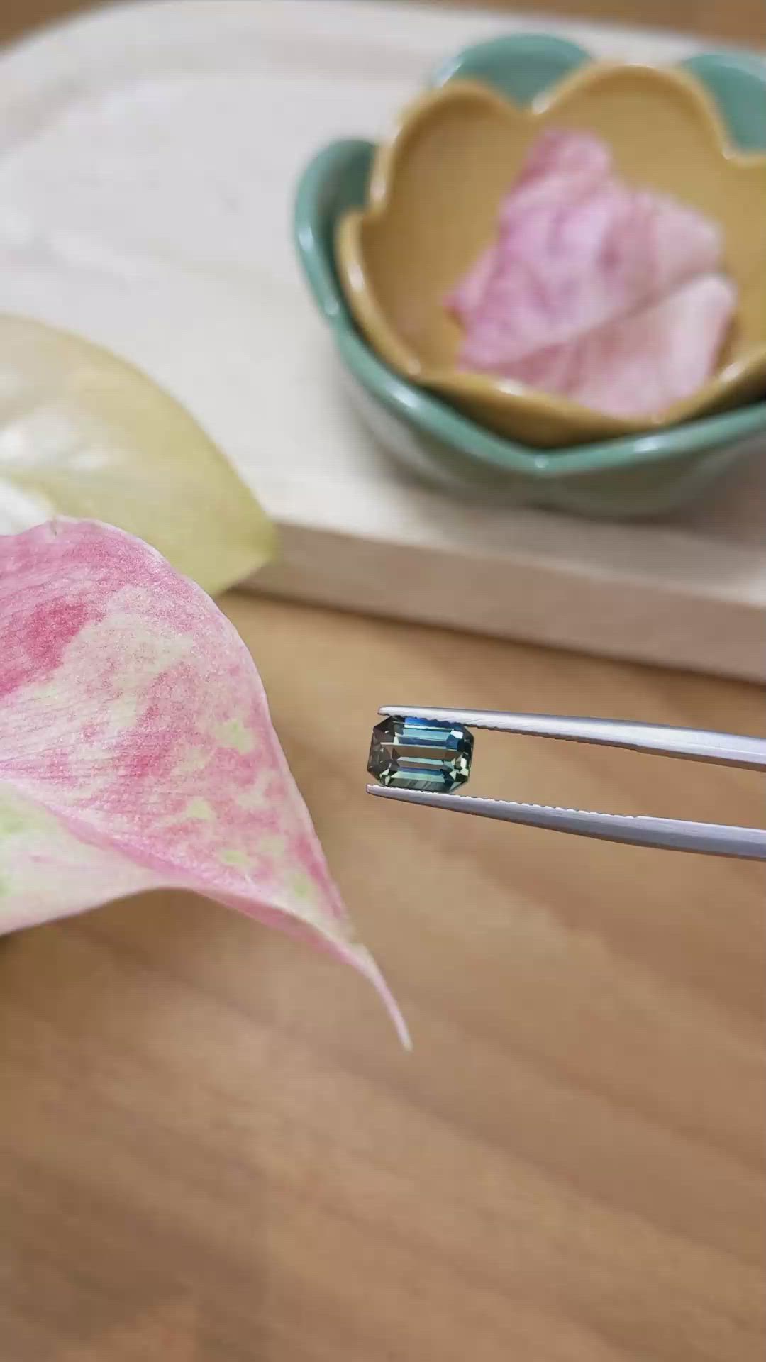 2.03 Ct. Greenish Blue Sapphire from Australia Size Video