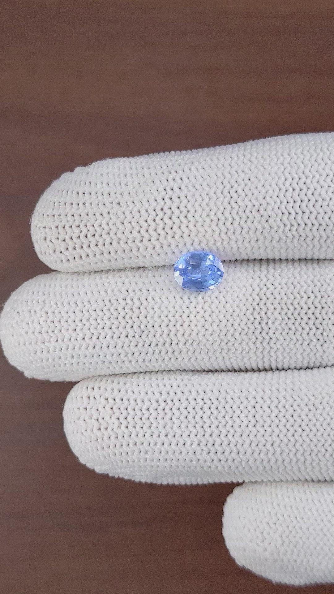 1.52 Ct. Blue Sapphire from Ceylon (Sri Lanka) Size Video