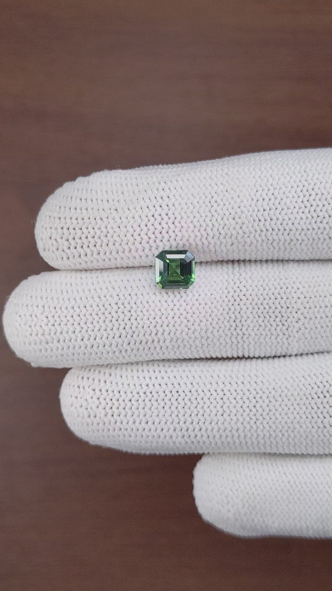2.55 Ct. Green Sapphire from Tanzania Size Video