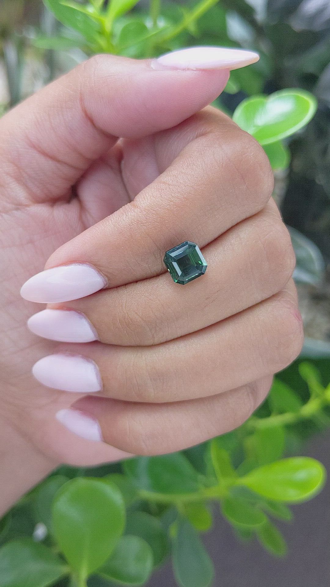 2.55 Ct. Green Sapphire from Tanzania Size Video