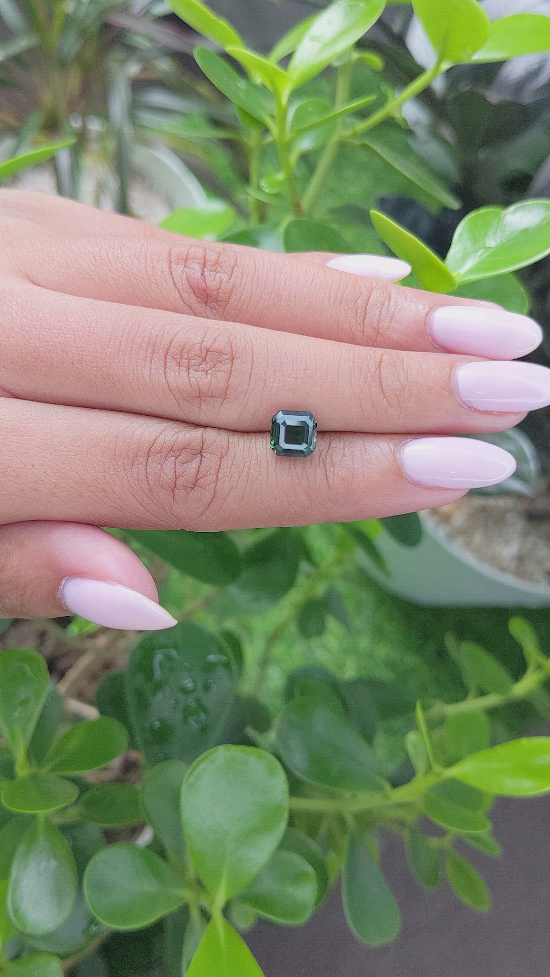 2.55 Ct. Green Sapphire from Tanzania Size Video