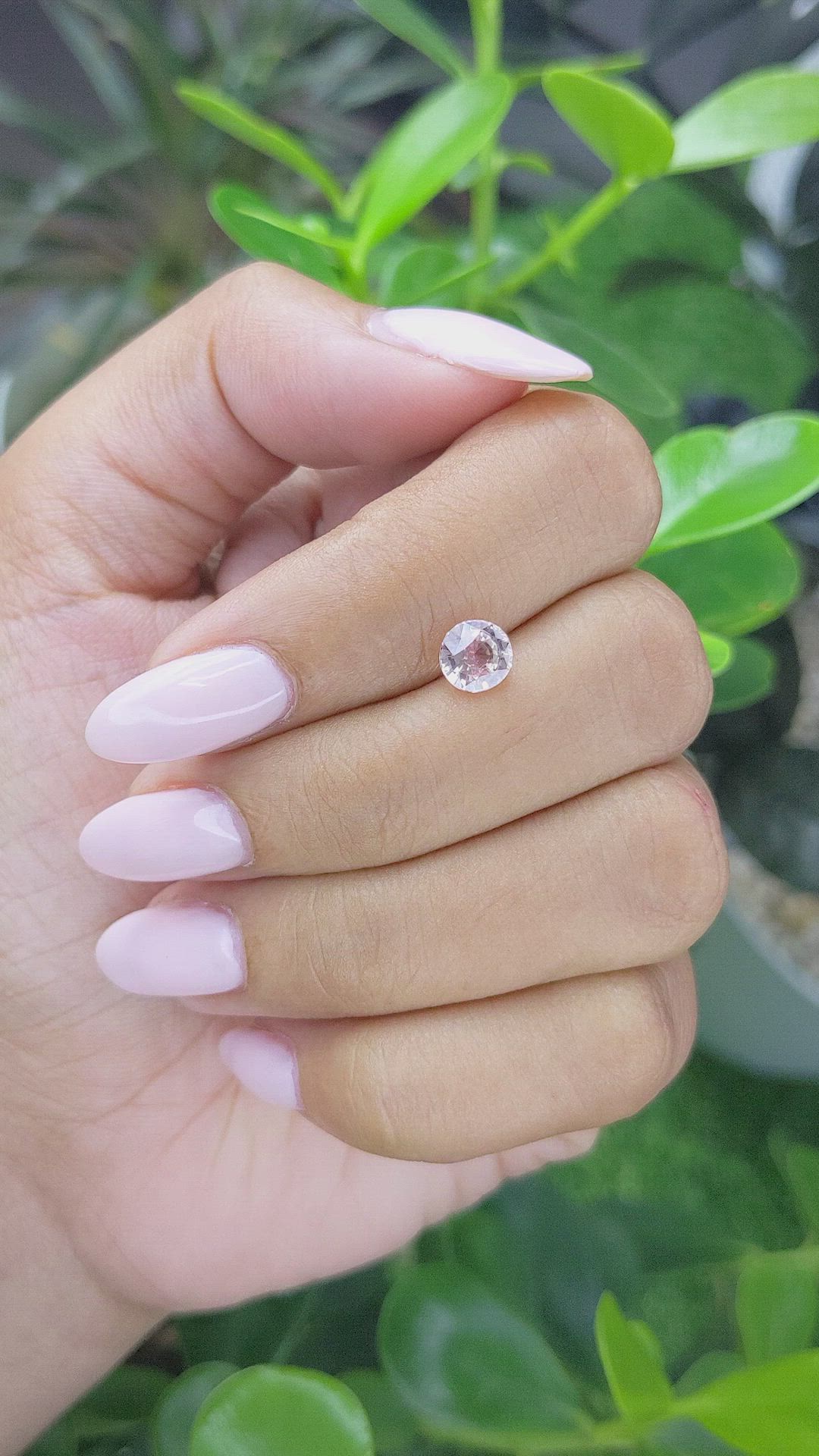 1.03 Ct. Pink Sapphire from Madagascar Size Video