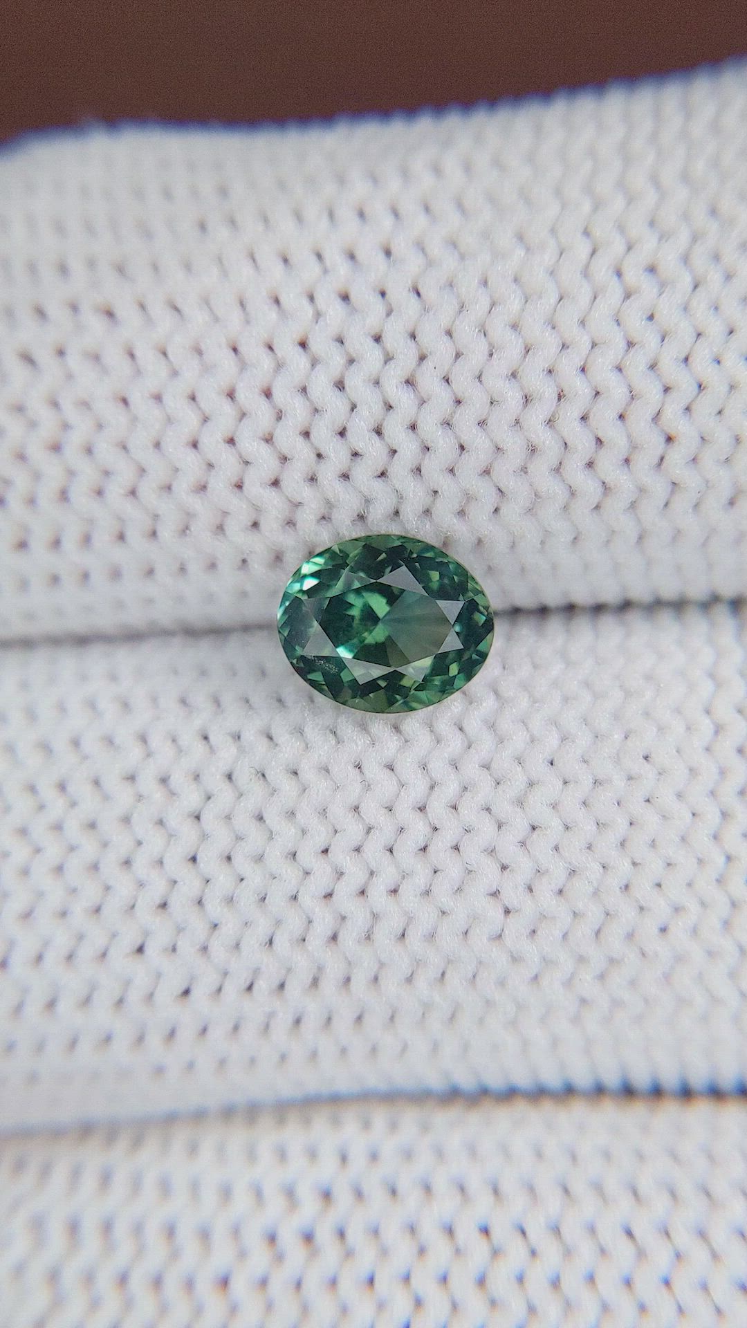 1.25 Ct. Green Sapphire from Madagascar Size Video