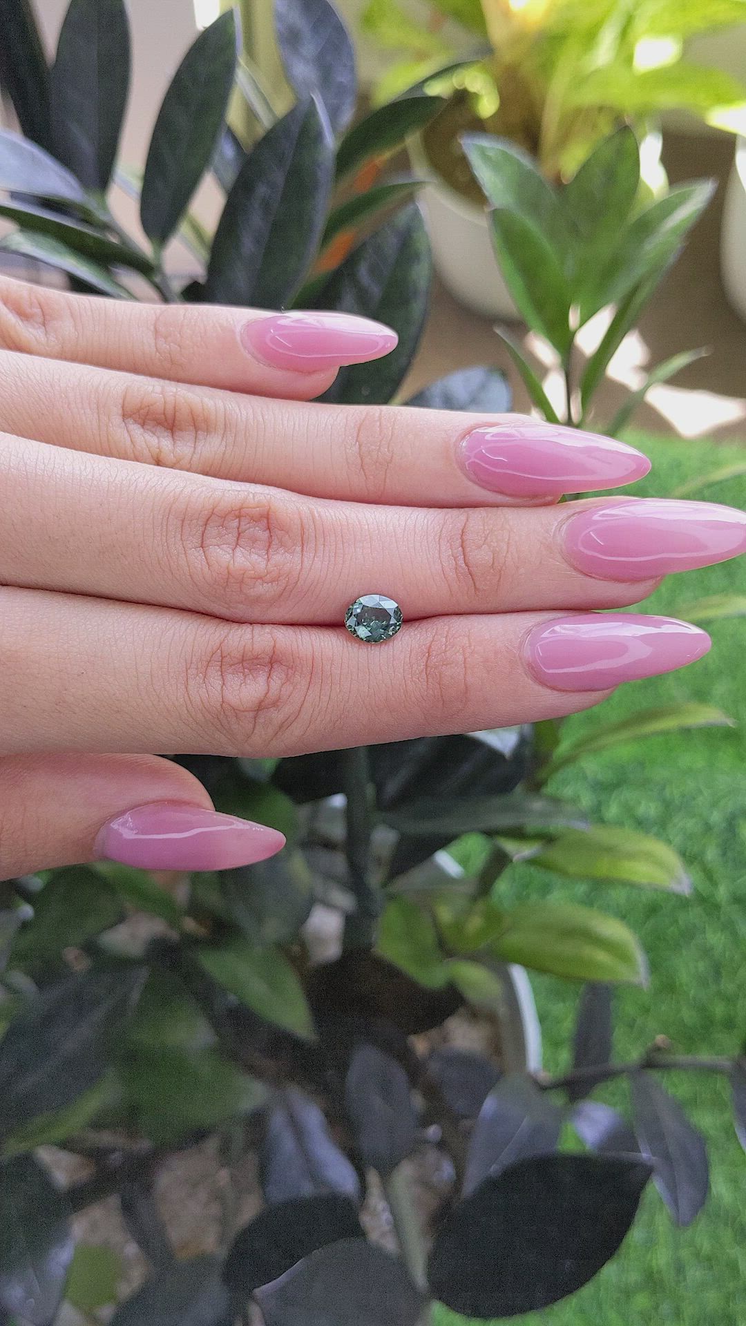 1.25 Ct. Green Sapphire from Madagascar Size Video