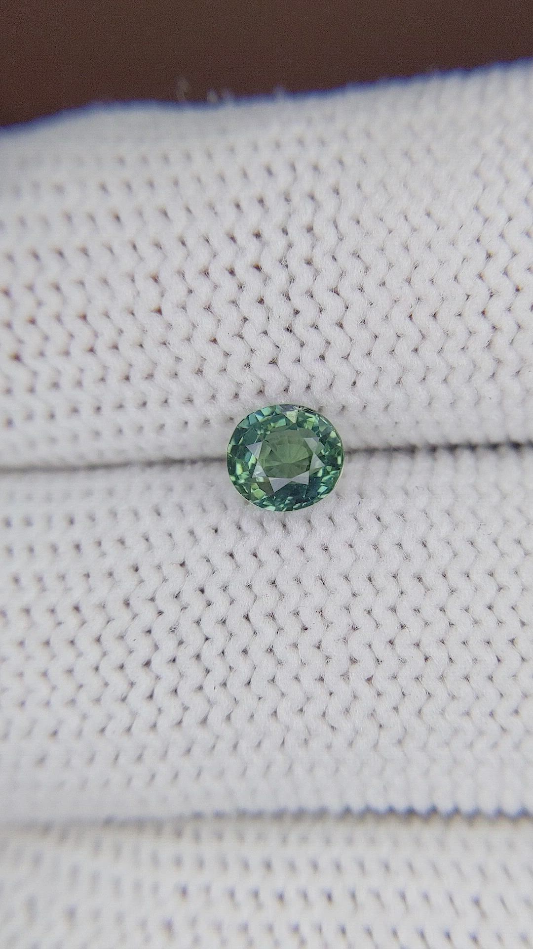 1.02 Ct. Bluish Green Sapphire from Madagascar Size Video