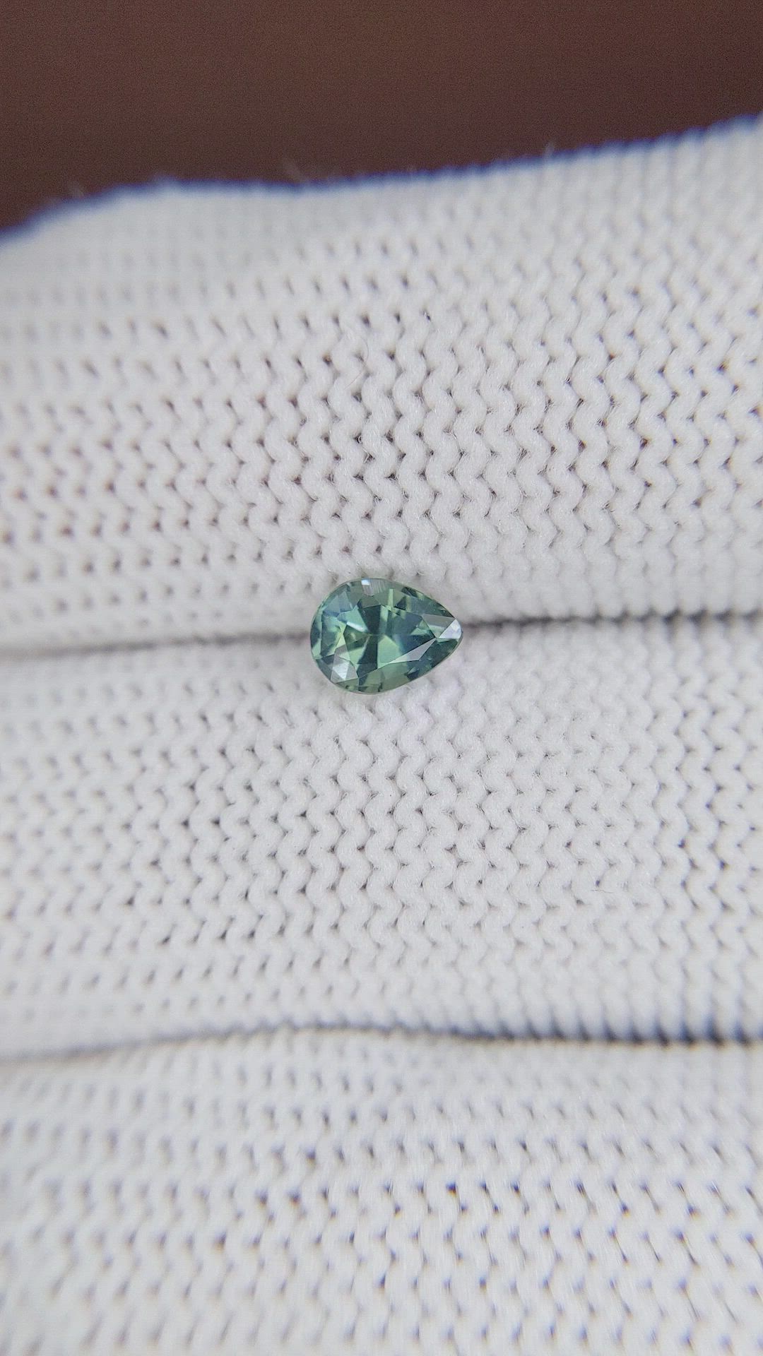 0.65 Ct. Bluish Green Sapphire from Madagascar Size Video